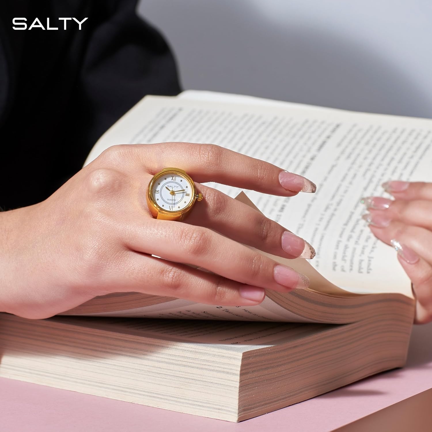 SALTY Ring Watch for Women & Girls | 6 Months Warranty | Stylish Stretchable | Anniversary, Engagement, Birthday & Everyday Wear Gift - Image 3