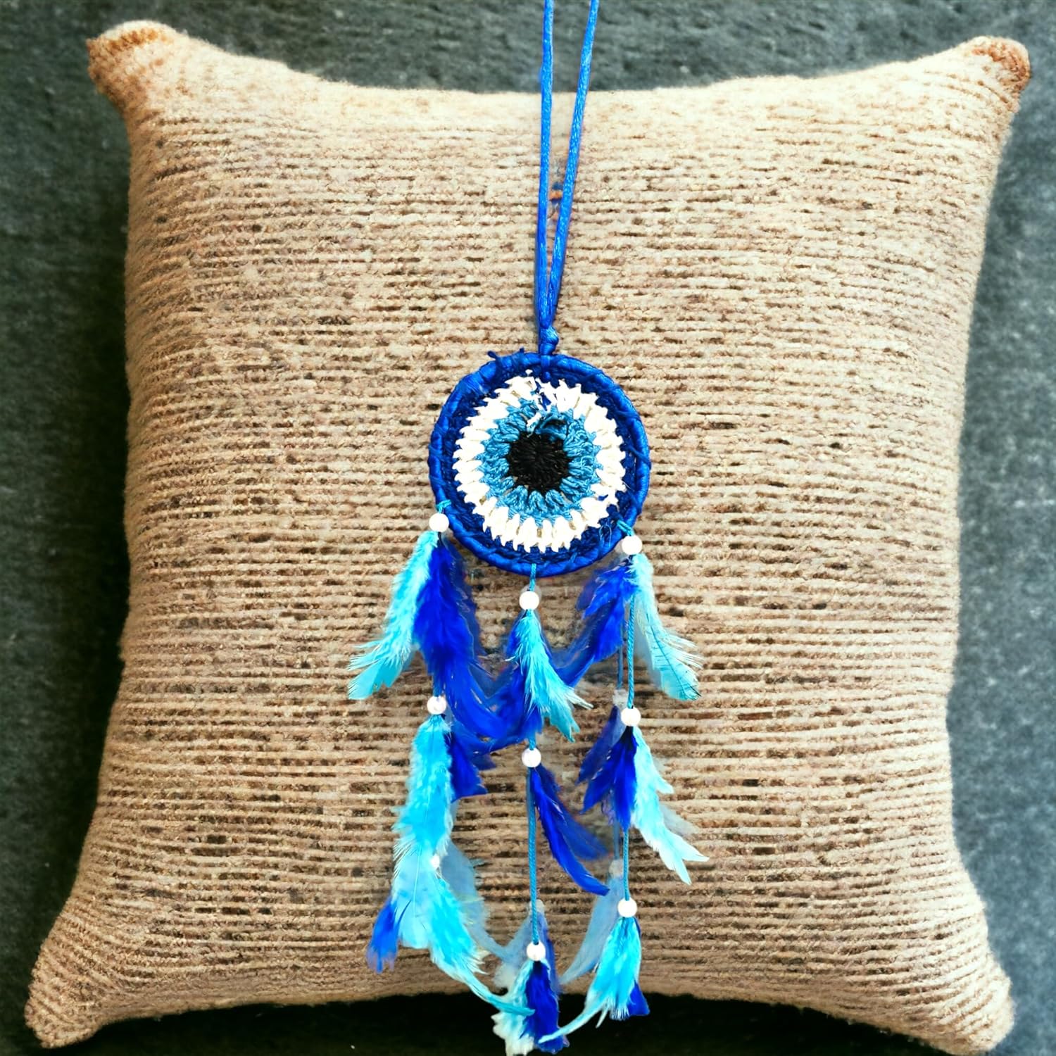 Evil Eye Dream Catcher for Car & Home | Evil Eye Hanging | Car Hanging for Good Luck & Prosperity | Bad Energy Protector | Car Evil Eye - Image 2