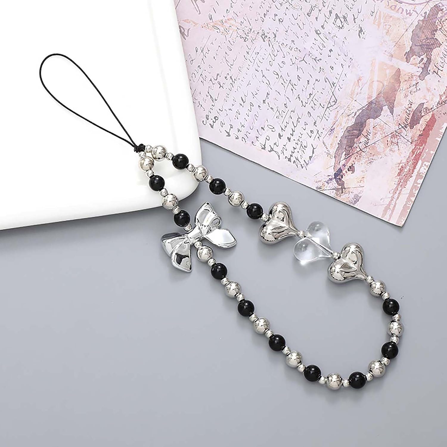 YohokGo Cell Wrist Strap Phone Chain Lanyard Beaded Charms - Image 5