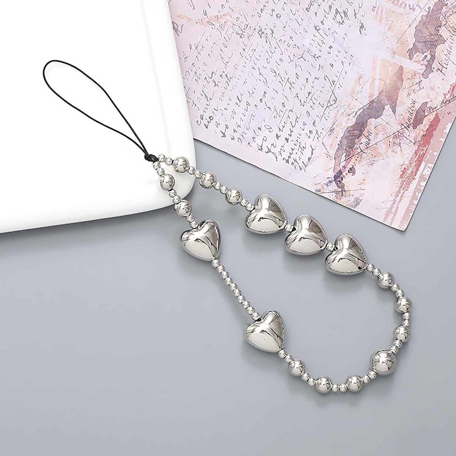 YohokGo Cell Wrist Strap Phone Chain Lanyard Beaded Charms - Image 7