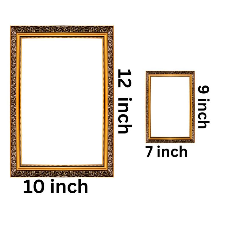 KISAN Farm Lord Ganesha Ganpati Ji Drishti Nazar Photo Frame For Wall/Table/Pooja Room (Acrylic Sheet) Golden-7x9-Q&J-16 - Image 6