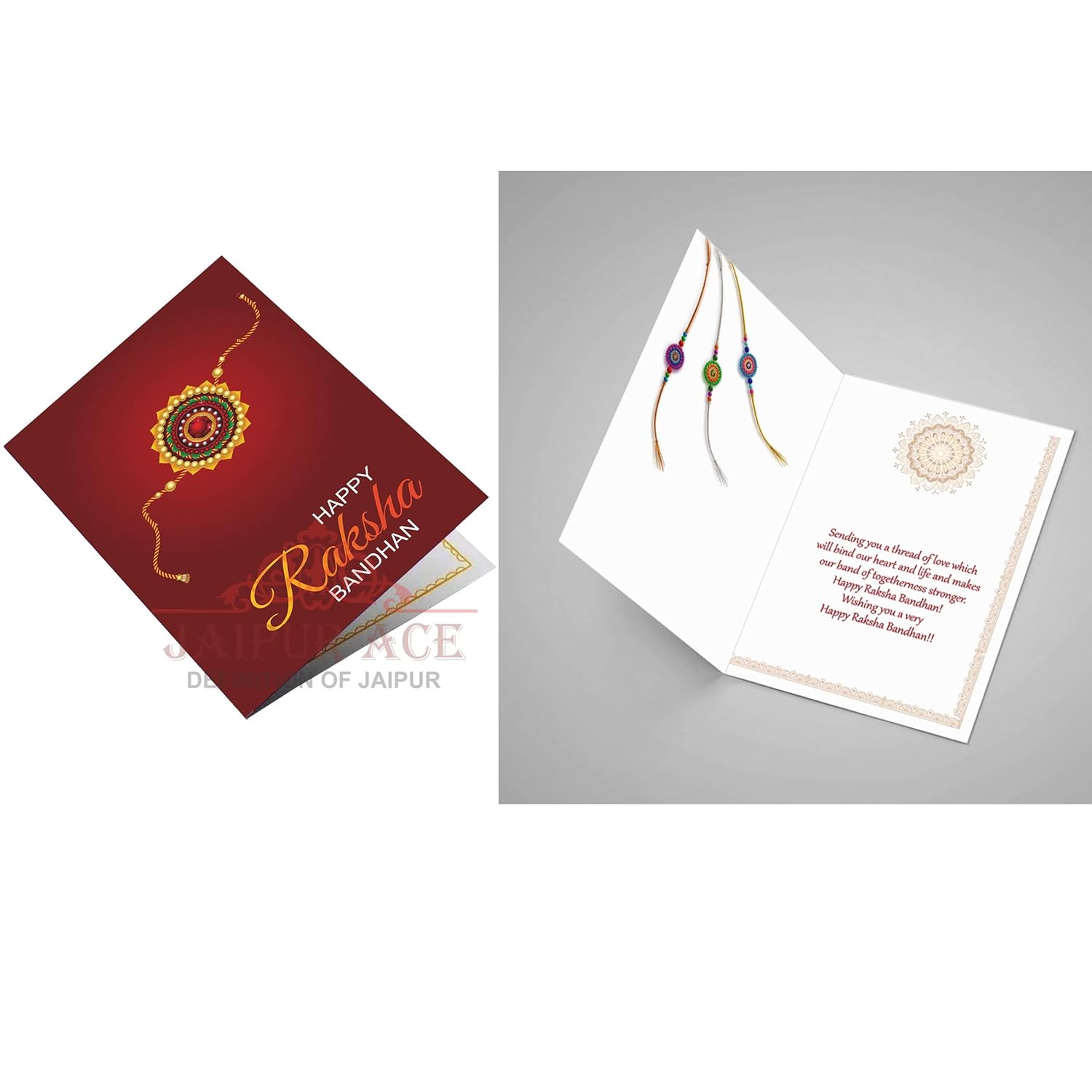 JAIPUR ACE Boy's Rakhi Combo Set of Premium Floral Rakhi Elegant Beads Rakhi with Golden Pooja Thali and Roli for Bro/Brother/Bhaiya/Bhai/Rakshabandhan - Image 6
