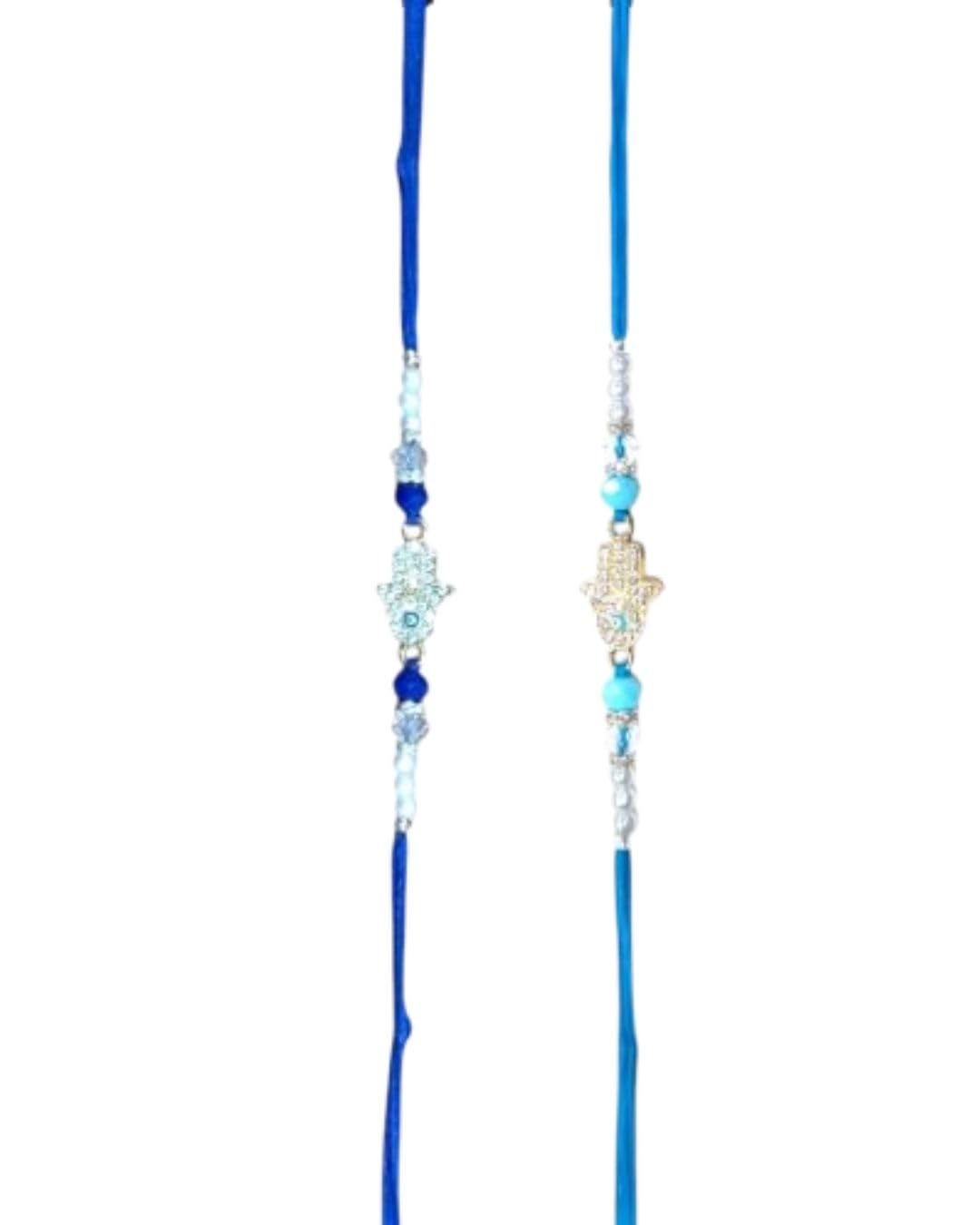 Koogly Beautiful Hand Design Evil Eye Rakhi For Sweet Bro Rakhi for Brother, Bhaiya - Image 2