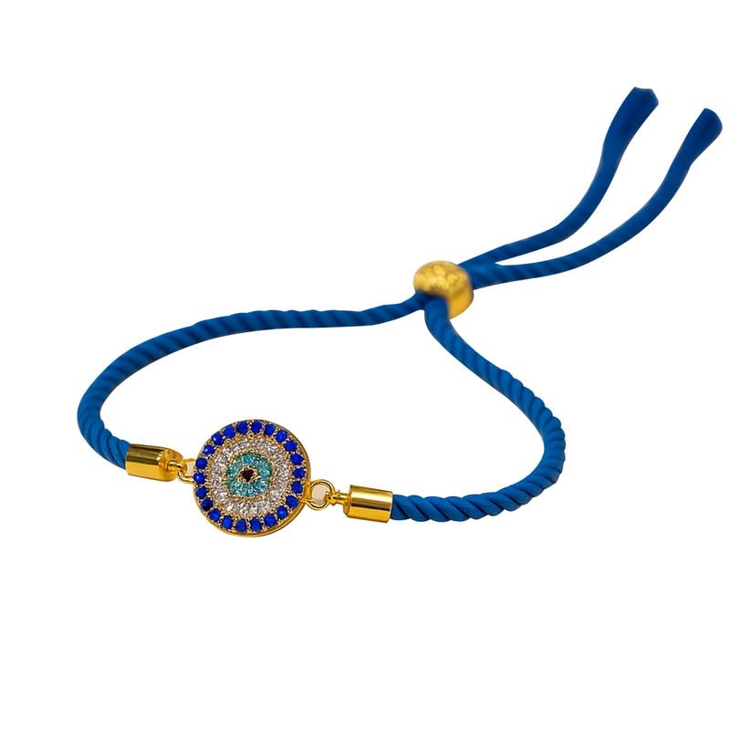 nestroots Evil Eye Rakhi for Brother | Blue Thread with Protective Nazar Charm | Stylish Raksha Bandhan Gift | Single Rakhi for Men or Boys | Thread for Positivity & Protection - Image 2