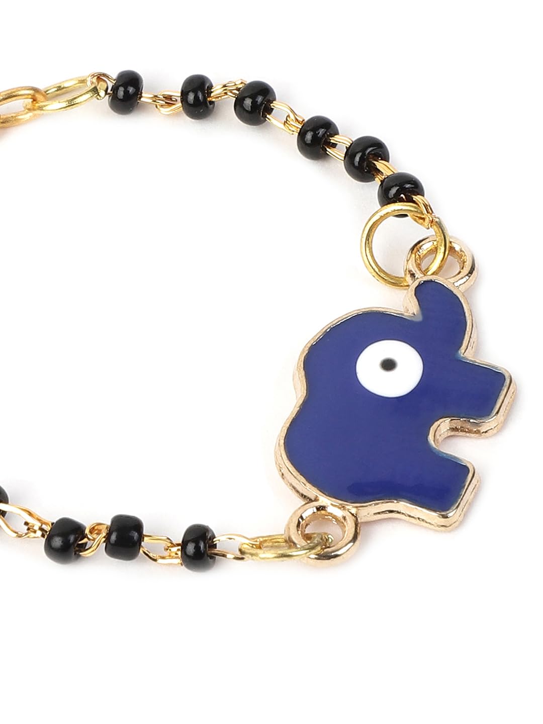 El Regalo Cute Evil Eye Nazaria Bracelet Rakhi for Babies/Kids with Roli Chawal, Rakhi Message card in Rakhi Gift Box- Baby Nazaria Rakhi - Image 6