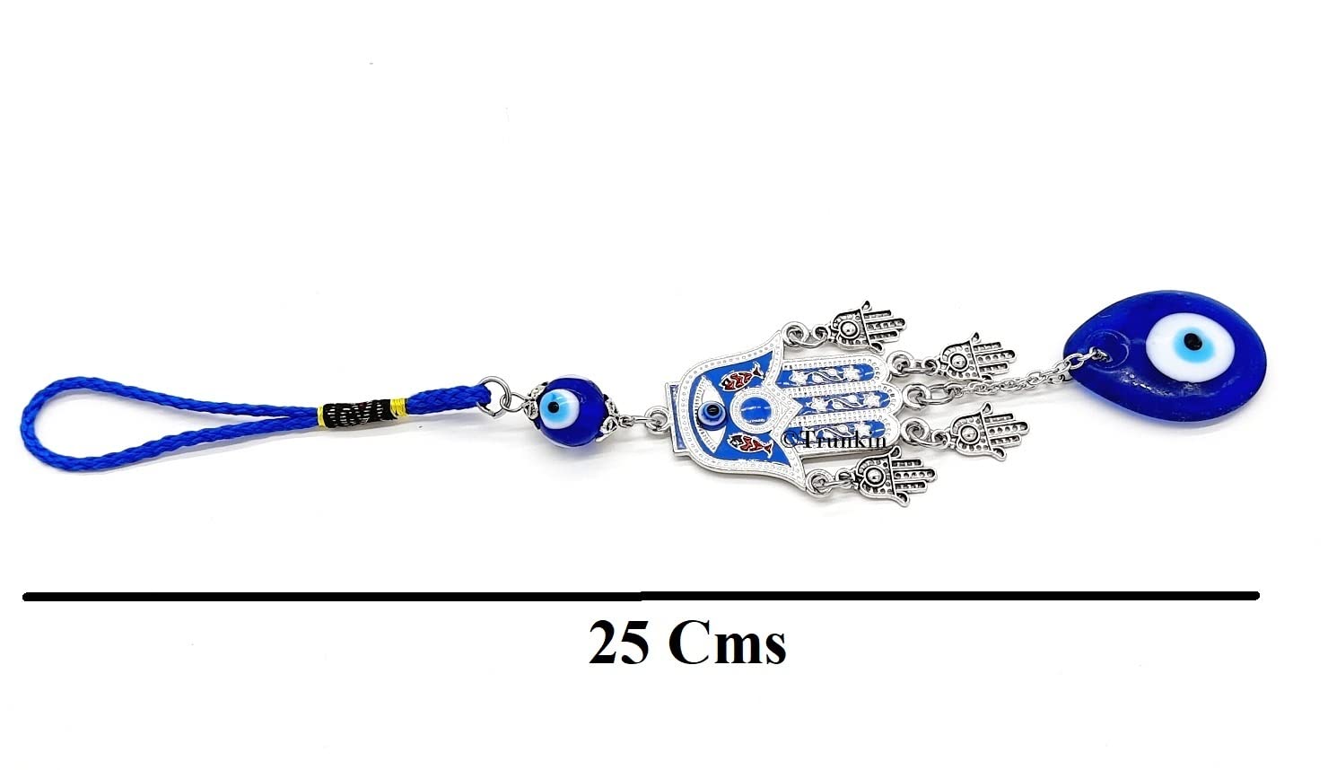 Trunkin Small Hamsa Hand with 4 Mini Hamsa Hands & Evil Eye Totem Wall 25CM Hanging Car Hanging - Image 4