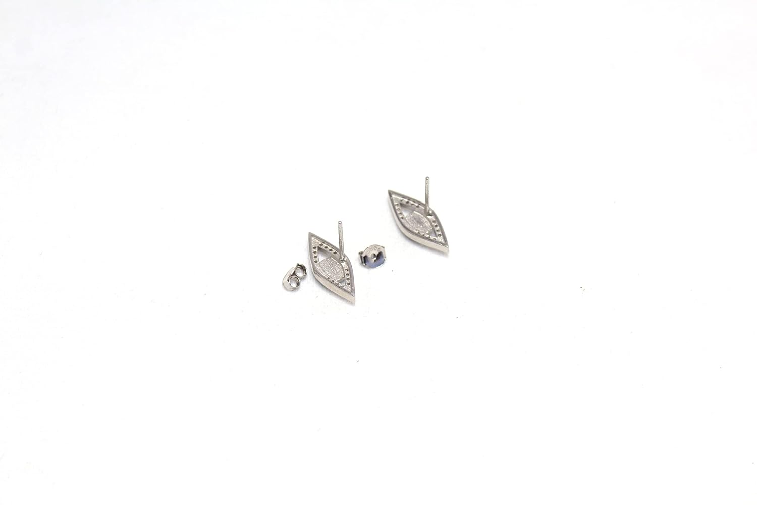 PH Artistic Stud Earrings Nazariya Colorful Evil Eye 925 Sterling Silver Cubic Zirconia CZ Stone Handmade Men Unisex Women Gift F77 - Image 6