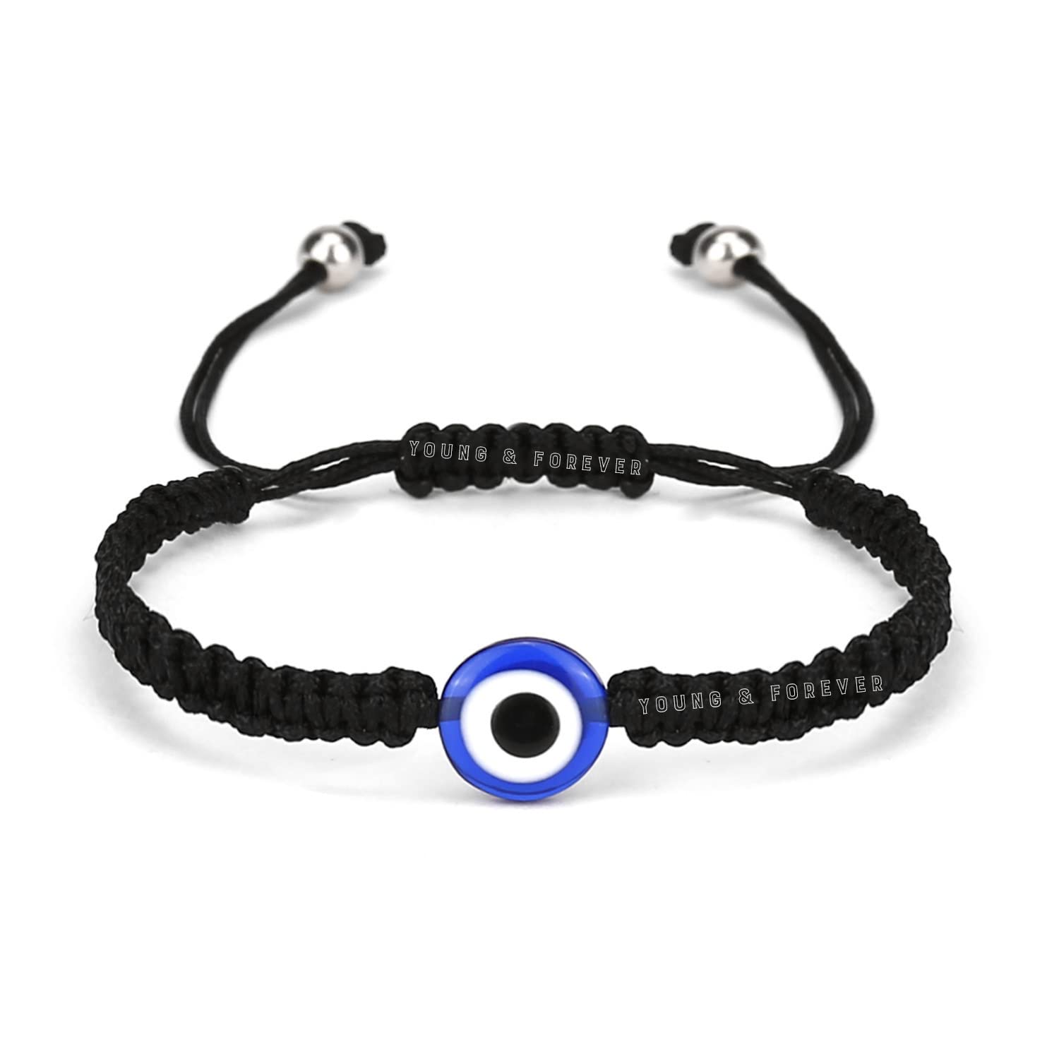 Young & Forever Gift Handmade String Evil Eye Bracelet for Women Men Girls Boys Black Red Thread Adjustable Bracelets Minimalist Jewelry - Image 2