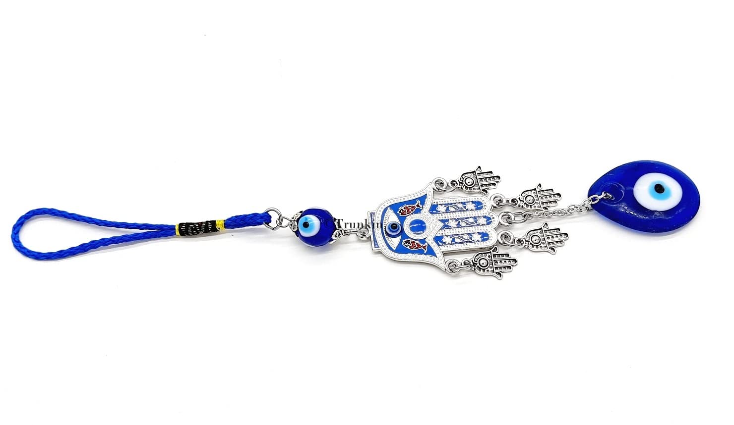 Trunkin Small Hamsa Hand with 4 Mini Hamsa Hands & Evil Eye Totem Wall 25CM Hanging Car Hanging - Image 6