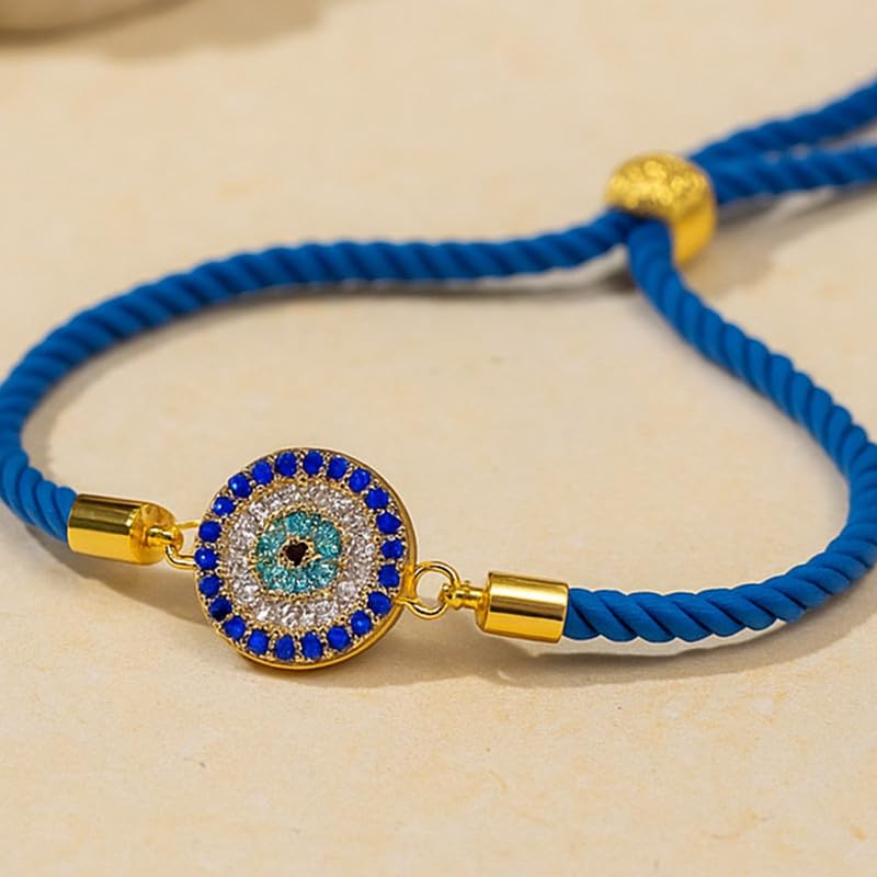 nestroots Evil Eye Rakhi for Brother | Blue Thread with Protective Nazar Charm | Stylish Raksha Bandhan Gift | Single Rakhi for Men or Boys | Thread for Positivity & Protection - Image 4