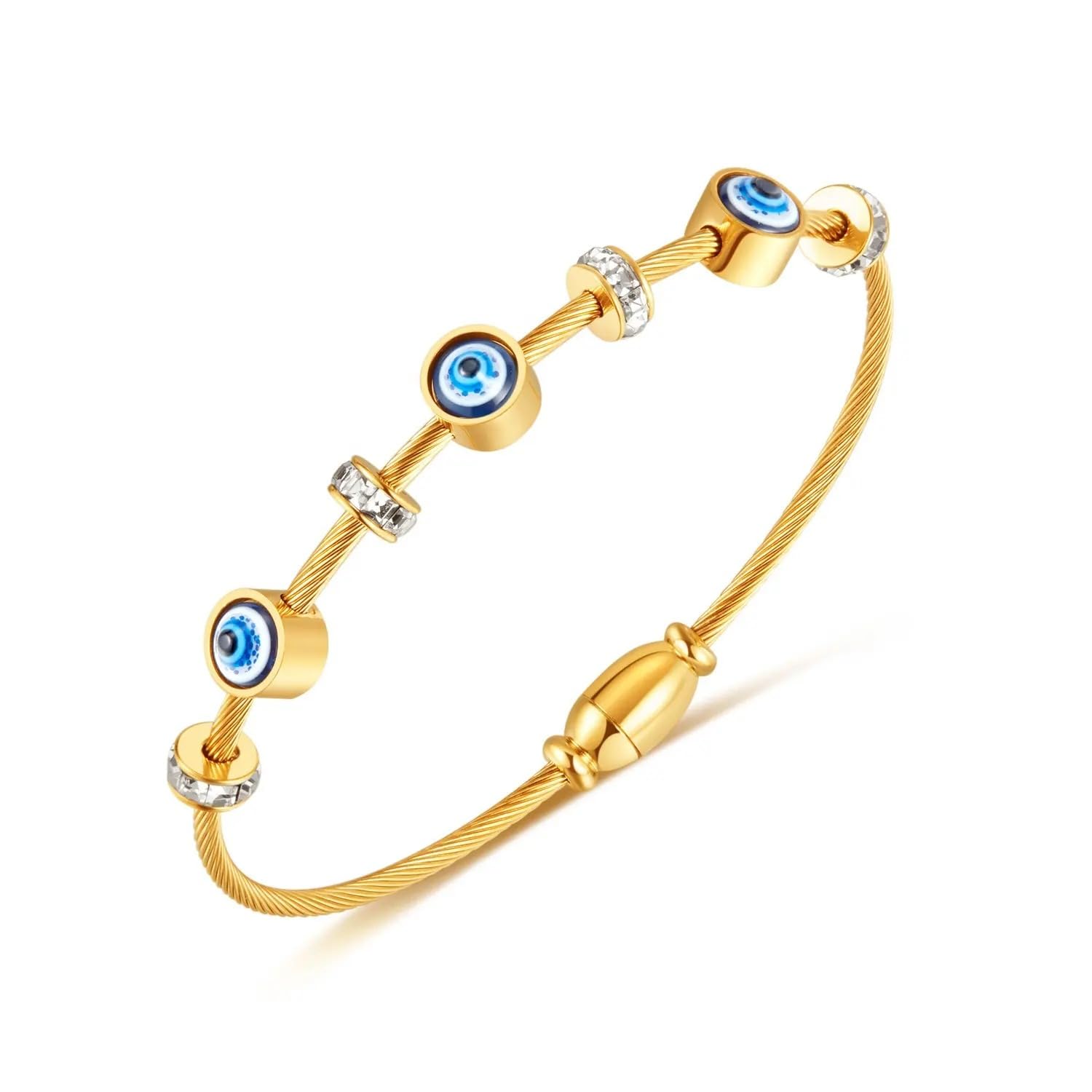 IGA COLLECTION Womens Fashionable Trendy Latest Look Traditional Evil Eye Bangle - Image 2