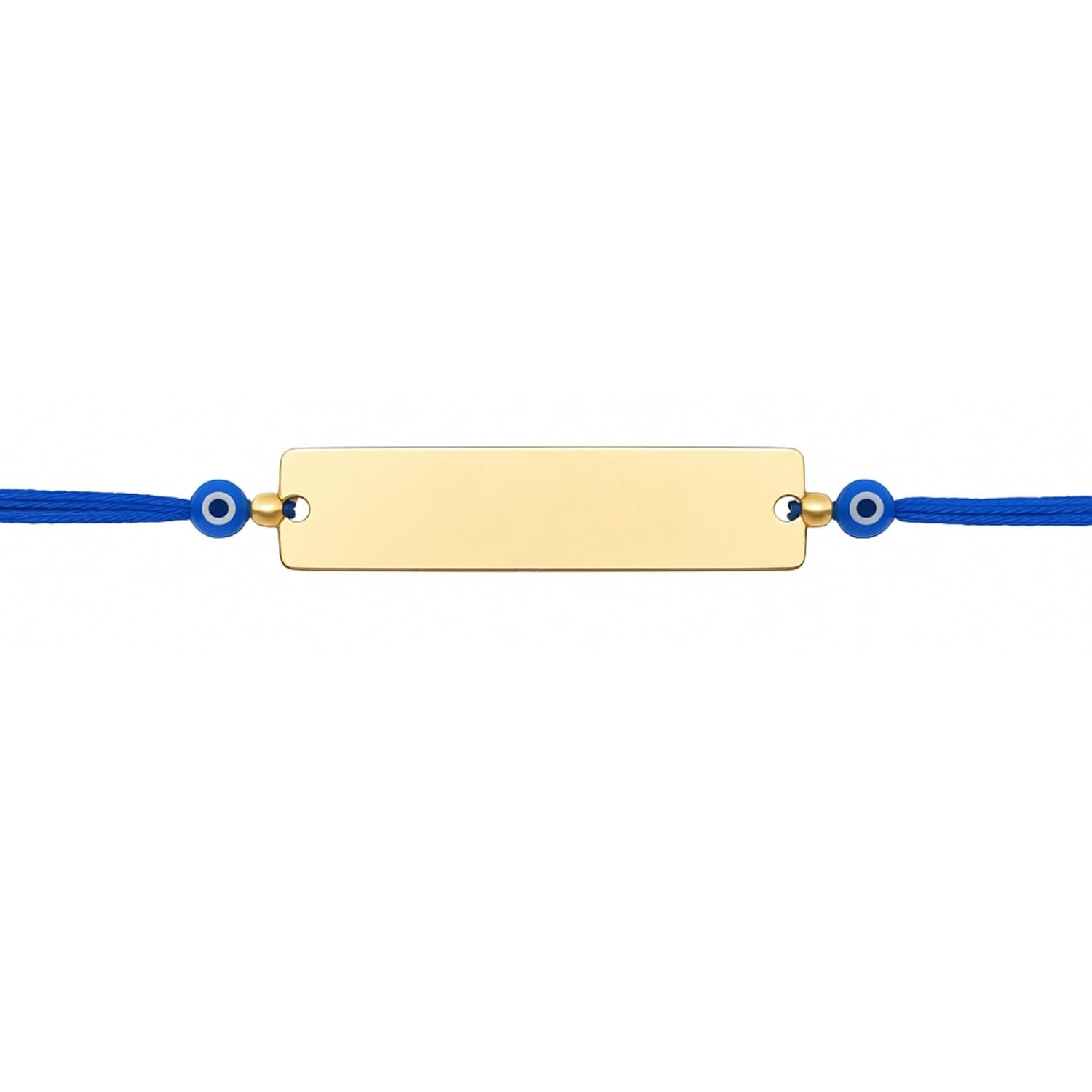 Personalized Name Rakhi Bracelet with Evil Eye Beads, Traditional Raksha Bandhan Gift for Brother, Blue Thread - Image 8