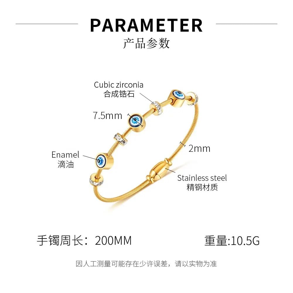 IGA COLLECTION Womens Fashionable Trendy Latest Look Traditional Evil Eye Bangle - Image 6