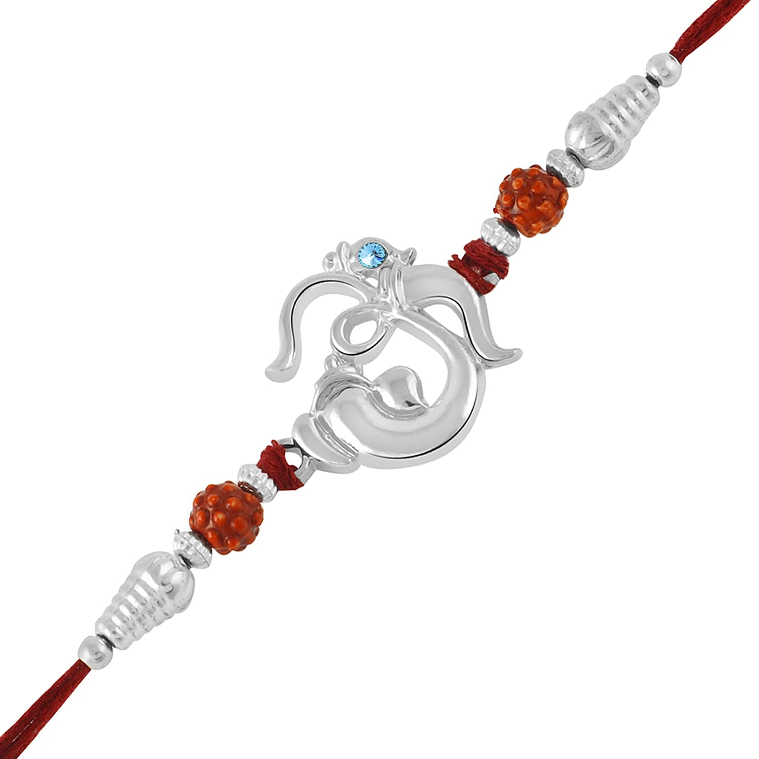 Okos Rakshbandhan Rakhi | Rakhi For Brother, Bhaiya, Bhai | Rakhi Combo | Rakshabandhan Gift Set| Rakhi Gift| Kundan Rakhi Combo Set| Rakhi Set for Brother - Image 3
