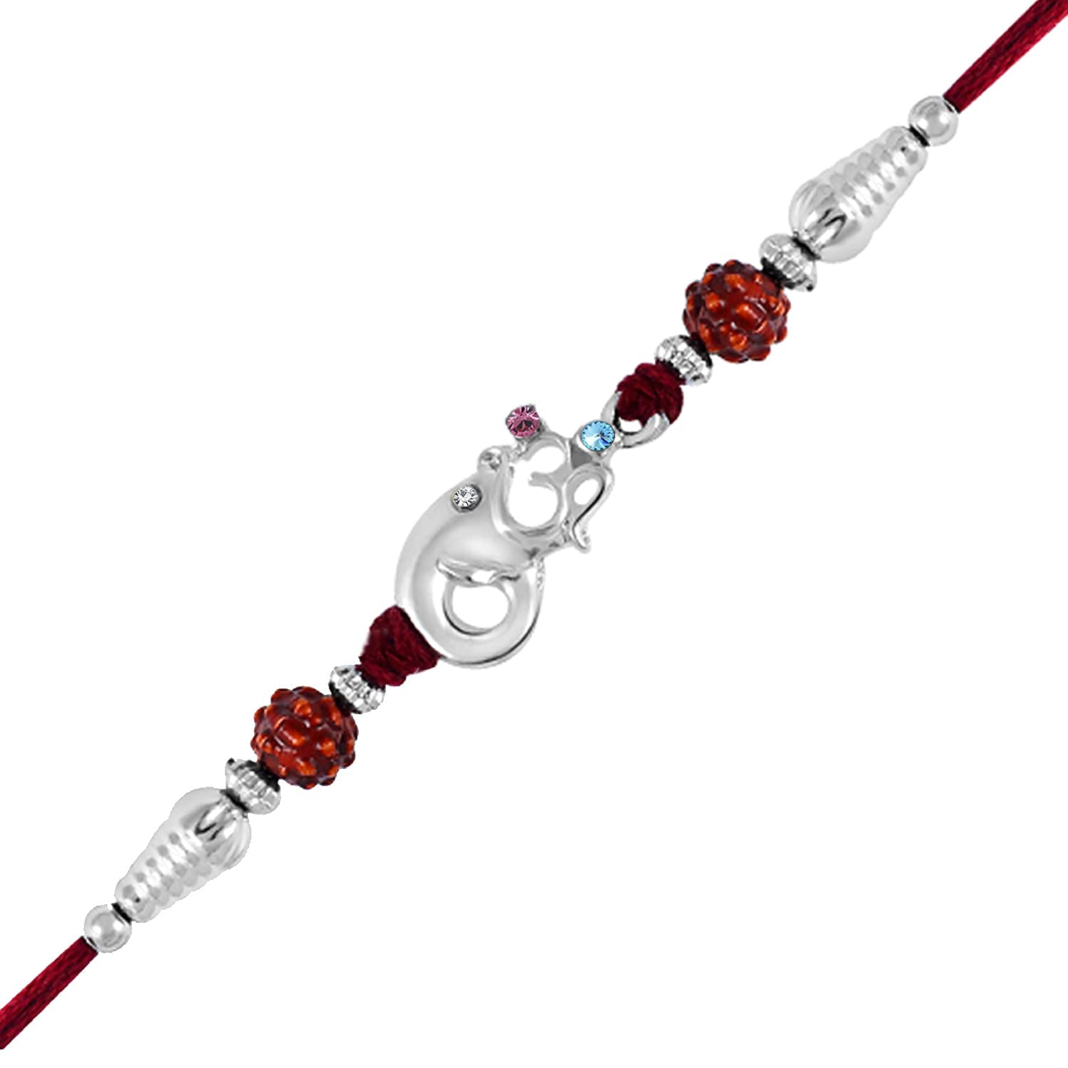 Okos Rakshbandhan Rakhi | Rakhi For Brother, Bhaiya, Bhai | Rakhi Combo | Rakshabandhan Gift Set| Rakhi Gift| Kundan Rakhi Combo Set| Rakhi Set for Brother - Image 4