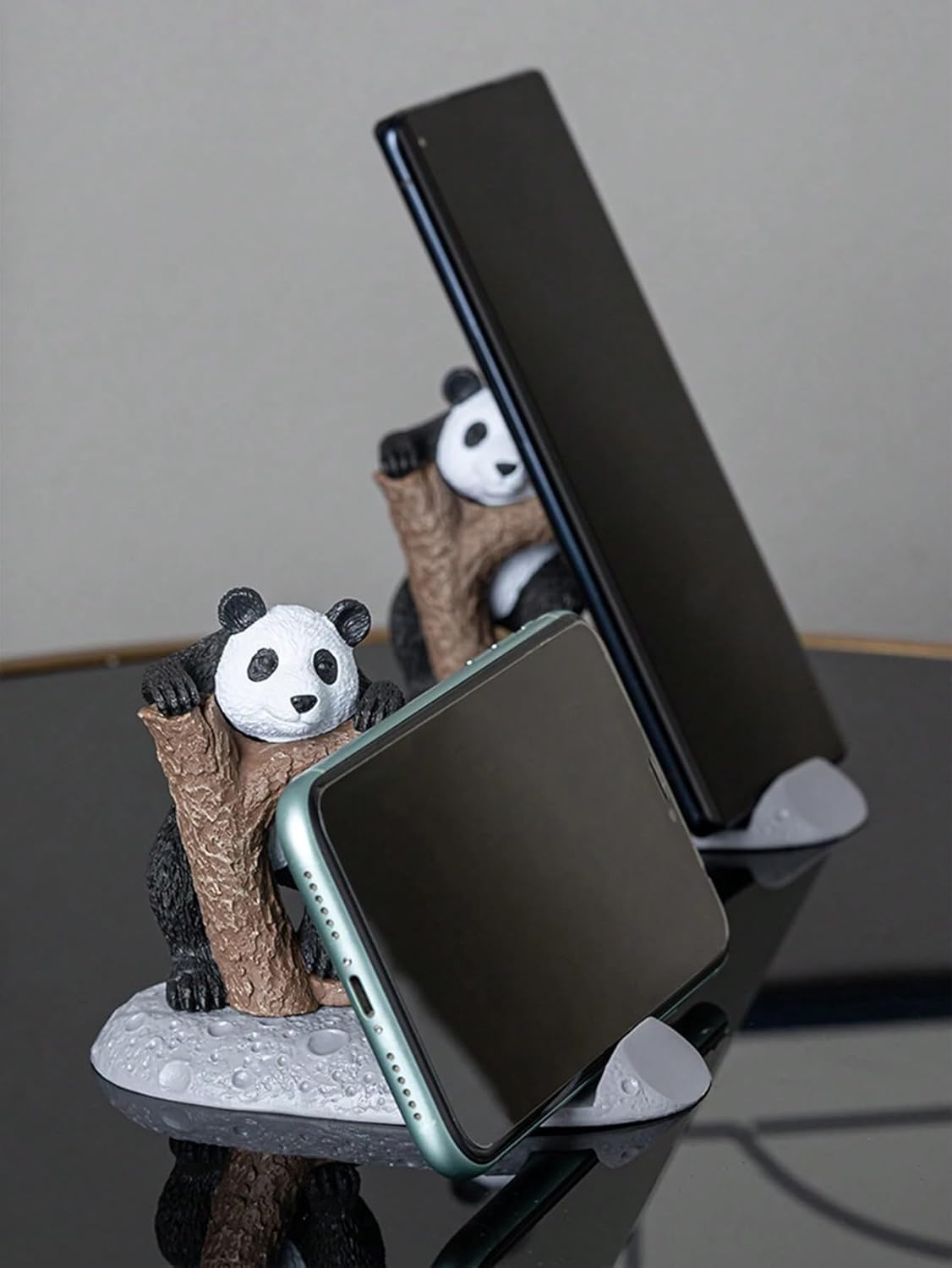Street27® Cute Panda Mobile Stand Showpiece for Home Décor Idols for Office Desk Table, Creative Phone Stand Holder Tabletop Statue for Gift Gifting Items Birthday Decoration (Cute Panda), Space - Image 6