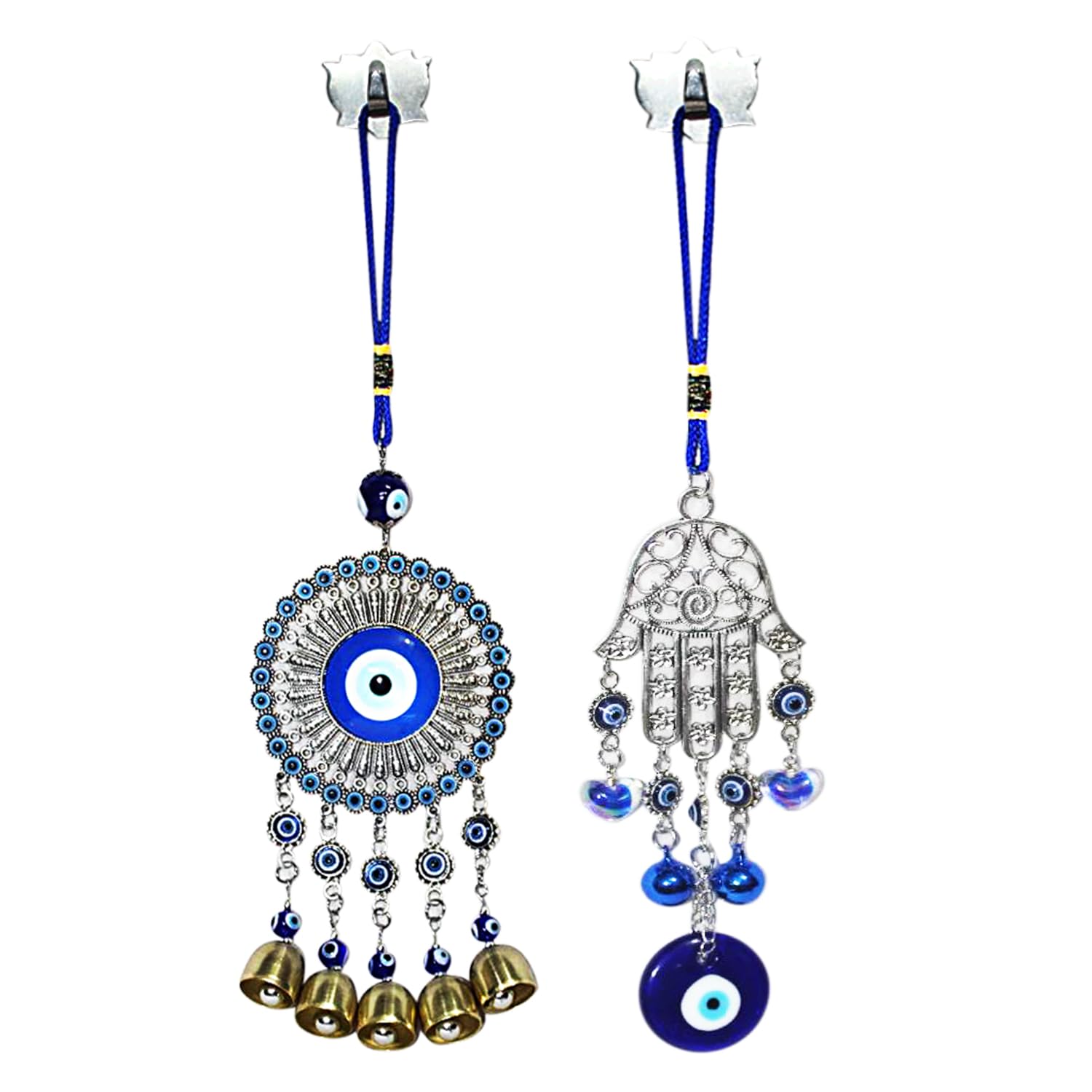 Turkish Feng Shui,Om and Blue Glass Evil Eye Hanging/Door Hanging Nazar Batu for Protection and Good Luck - Perfect for Gifting Home or Office Combo Offer Set Best for Home and Office - Image 2