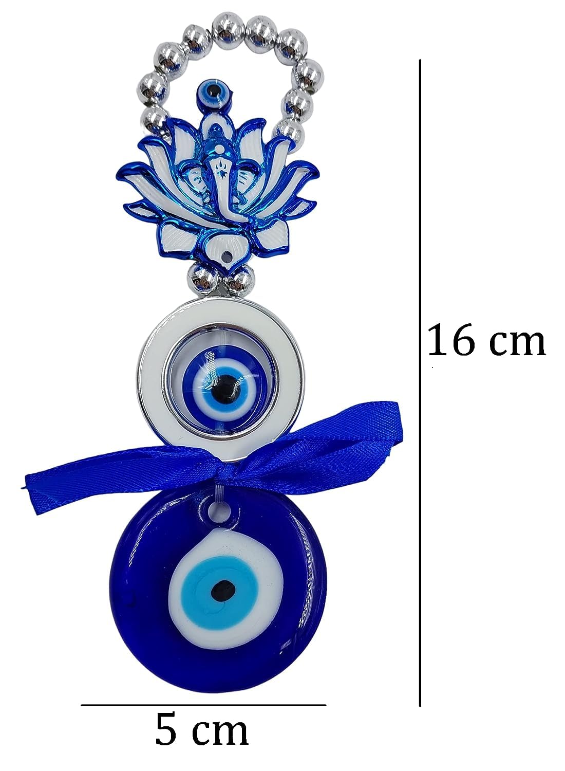 MAHIL DECOR Evil Eye Hanging for Home Om Nazar Battu for Home Protection, Good Luck Charm and Prosperity at Office and Home - Image 3