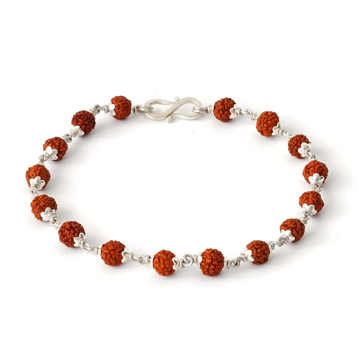 eCraftIndia Rudraksha with 925 Sterling Silver Rakhi for Brother Bhaiya Bhai | Roli Chawal Pack | Raksha Bandhan Bracelet Rakhi Hamper | Chandi Ki Rakhis - Image 7