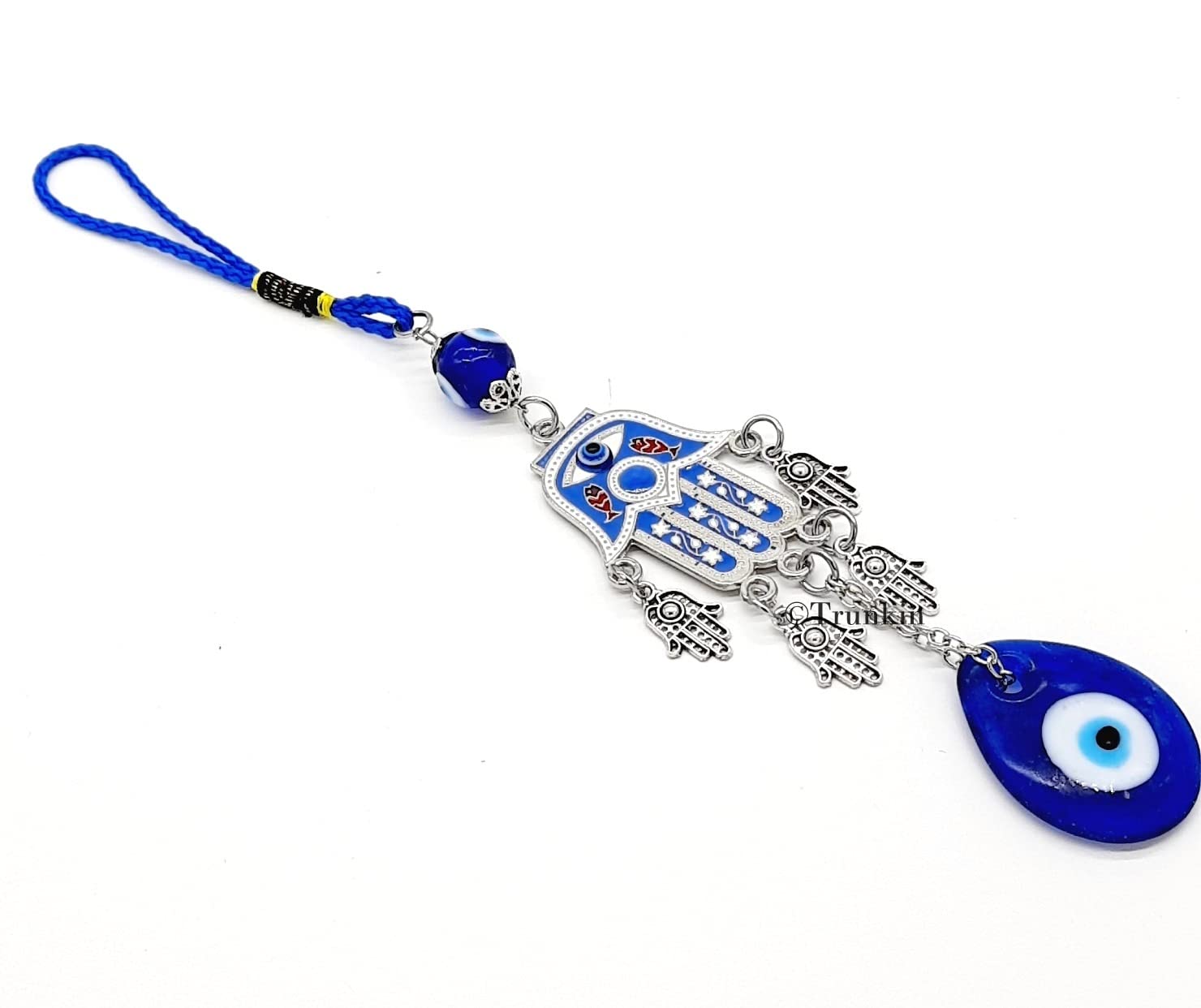 Trunkin Small Hamsa Hand with 4 Mini Hamsa Hands & Evil Eye Totem Wall 25CM Hanging Car Hanging - Image 3