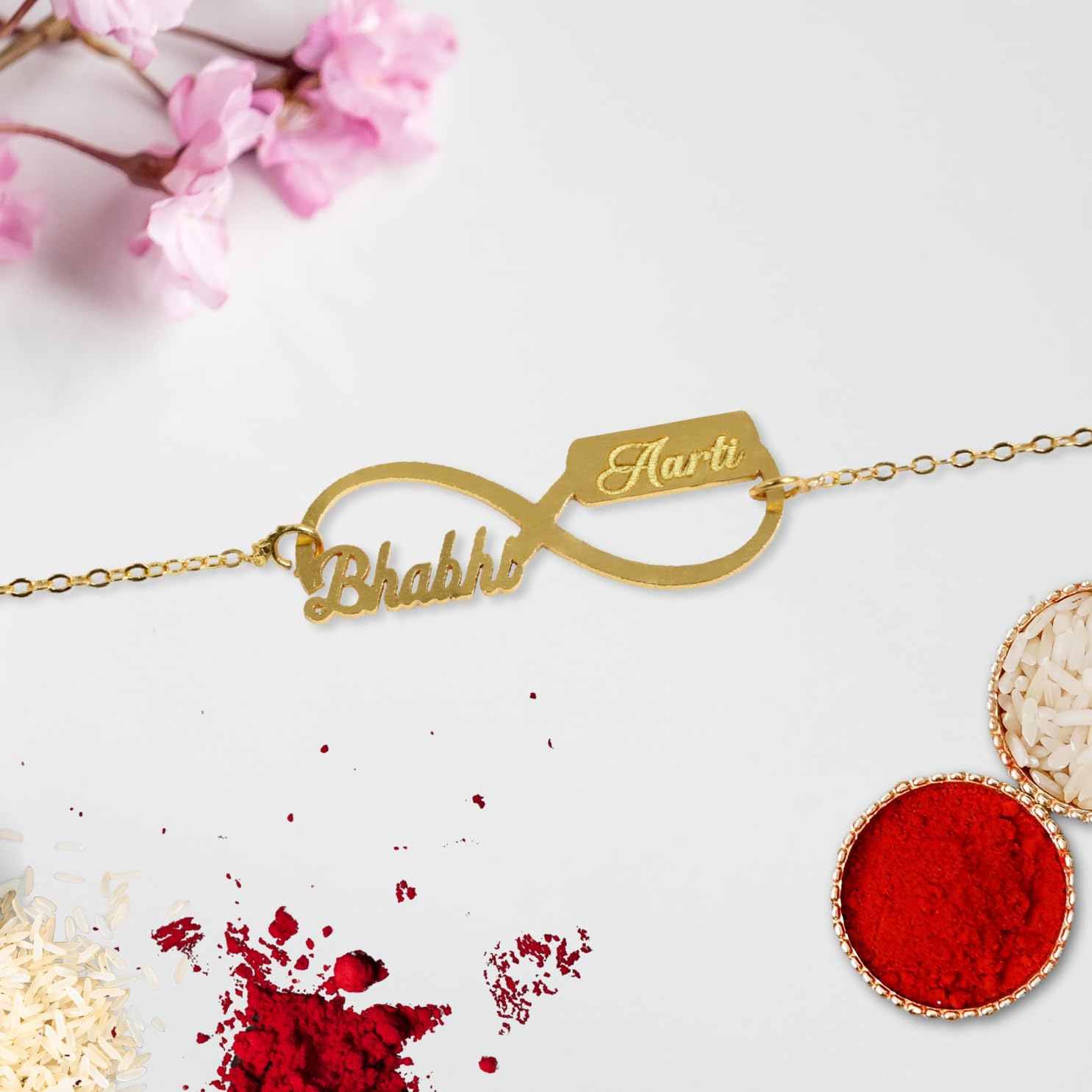 Innovative Gifts Personalised Rakhi for Couple - Exquisite Rakshabandhan Gift | Stylish and Trendy Rakhi for bhai & Bhabhi - Image 5