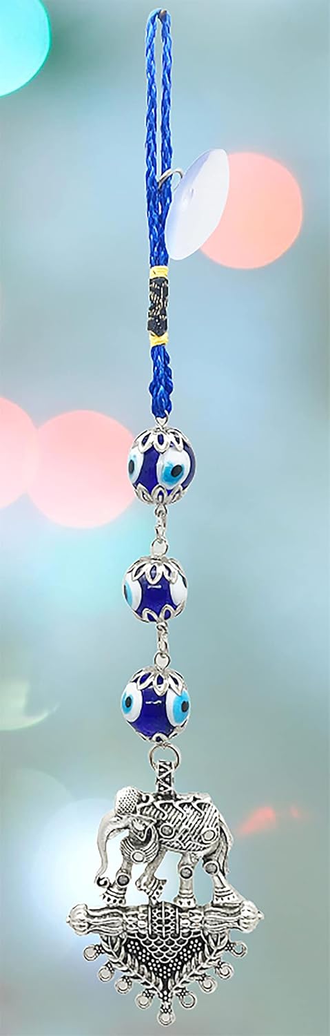 Natchcart Decorative Blue Turkish Evil Eye Hanging for Home Protection, Good Luck Charm and Prosperity, Interior Wall Hanging Showpiece-25cm (FS-2799) - Image 5