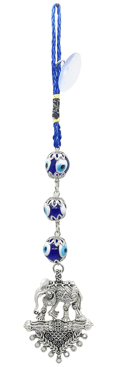 Natchcart Decorative Blue Turkish Evil Eye Hanging for Home Protection, Good Luck Charm and Prosperity, Interior Wall Hanging Showpiece-25cm (FS-2799) - Image 2