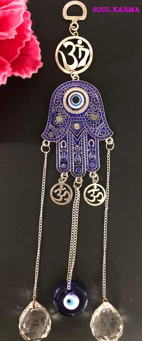 Soul Karma Feng Shui Vastu Turkish Hamsa Hand Evil Eye Door Hanging Nazar Suraksha Protection Good Luck Gifting (Medium) - Image 3