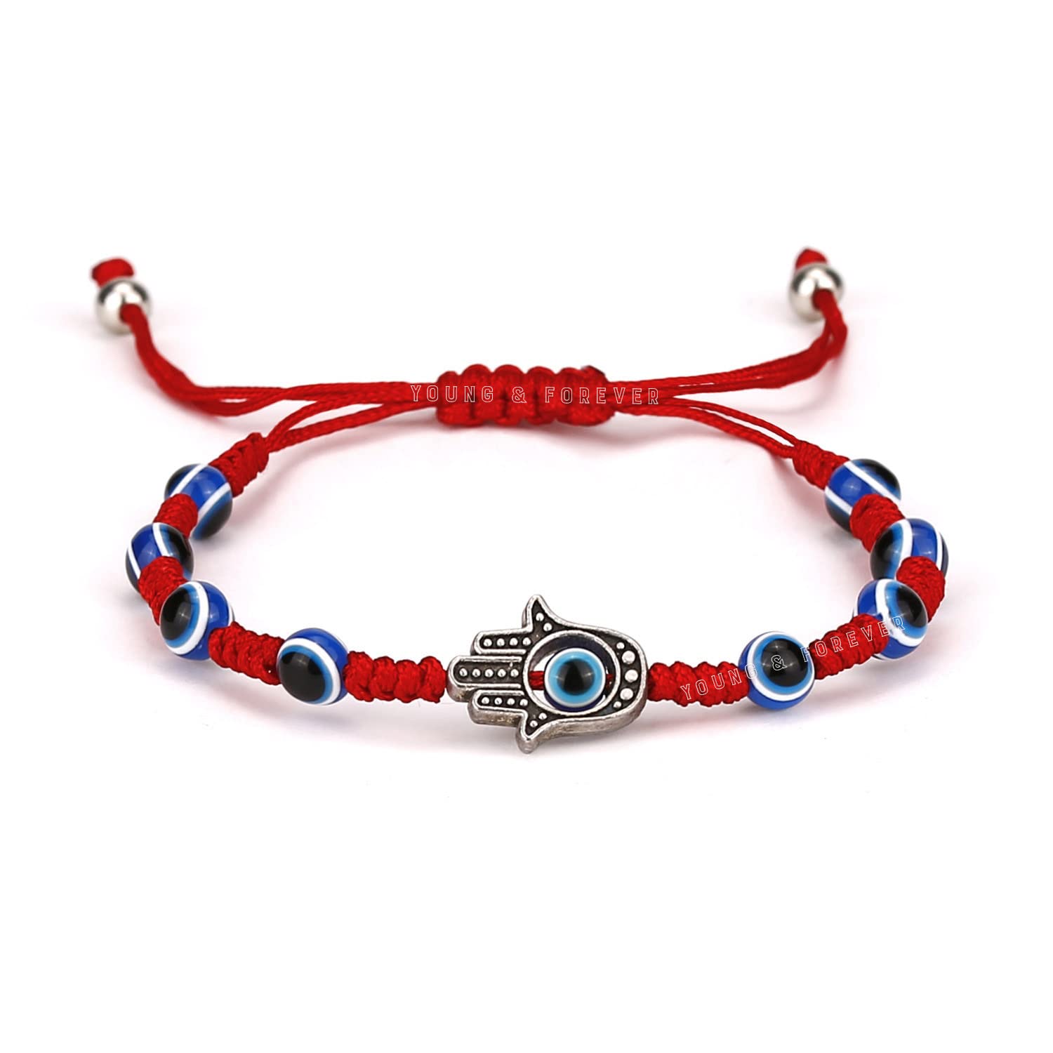 Young & Forever Gift Handmade String Evil Eye Bracelet for Women Men Girls Boys Black Red Thread Adjustable Bracelets Minimalist Jewelry - Image 2