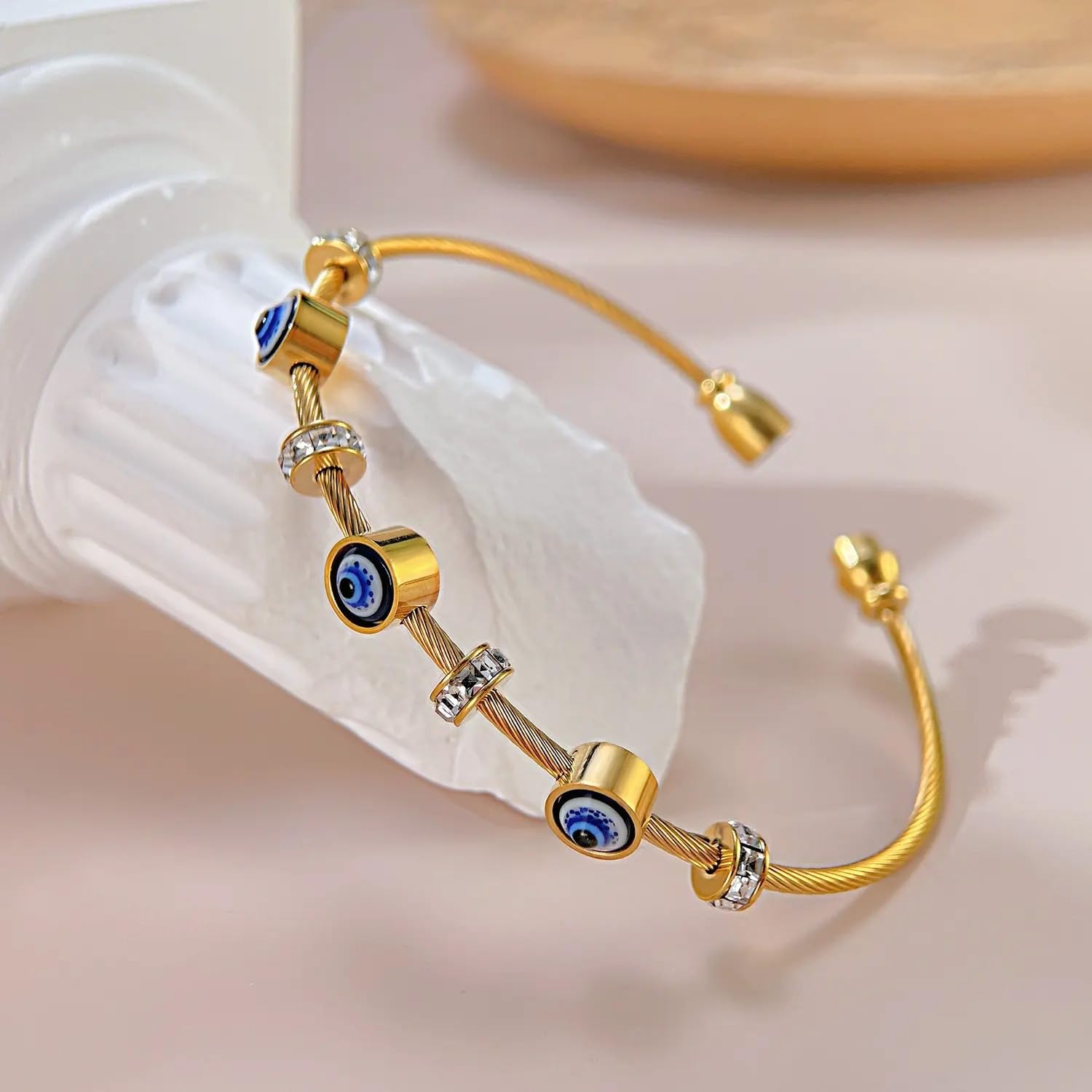 IGA COLLECTION Womens Fashionable Trendy Latest Look Traditional Evil Eye Bangle - Image 5