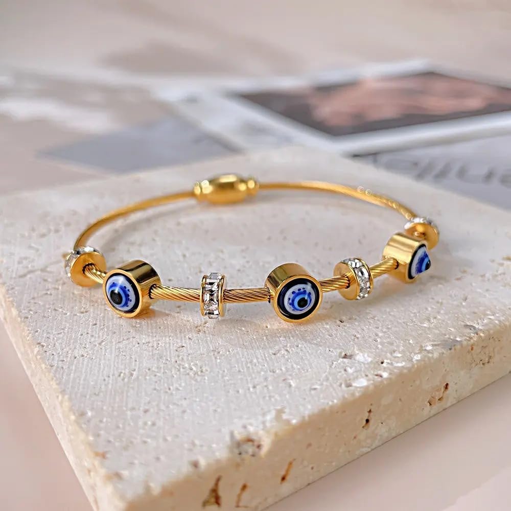IGA COLLECTION Womens Fashionable Trendy Latest Look Traditional Evil Eye Bangle - Image 4