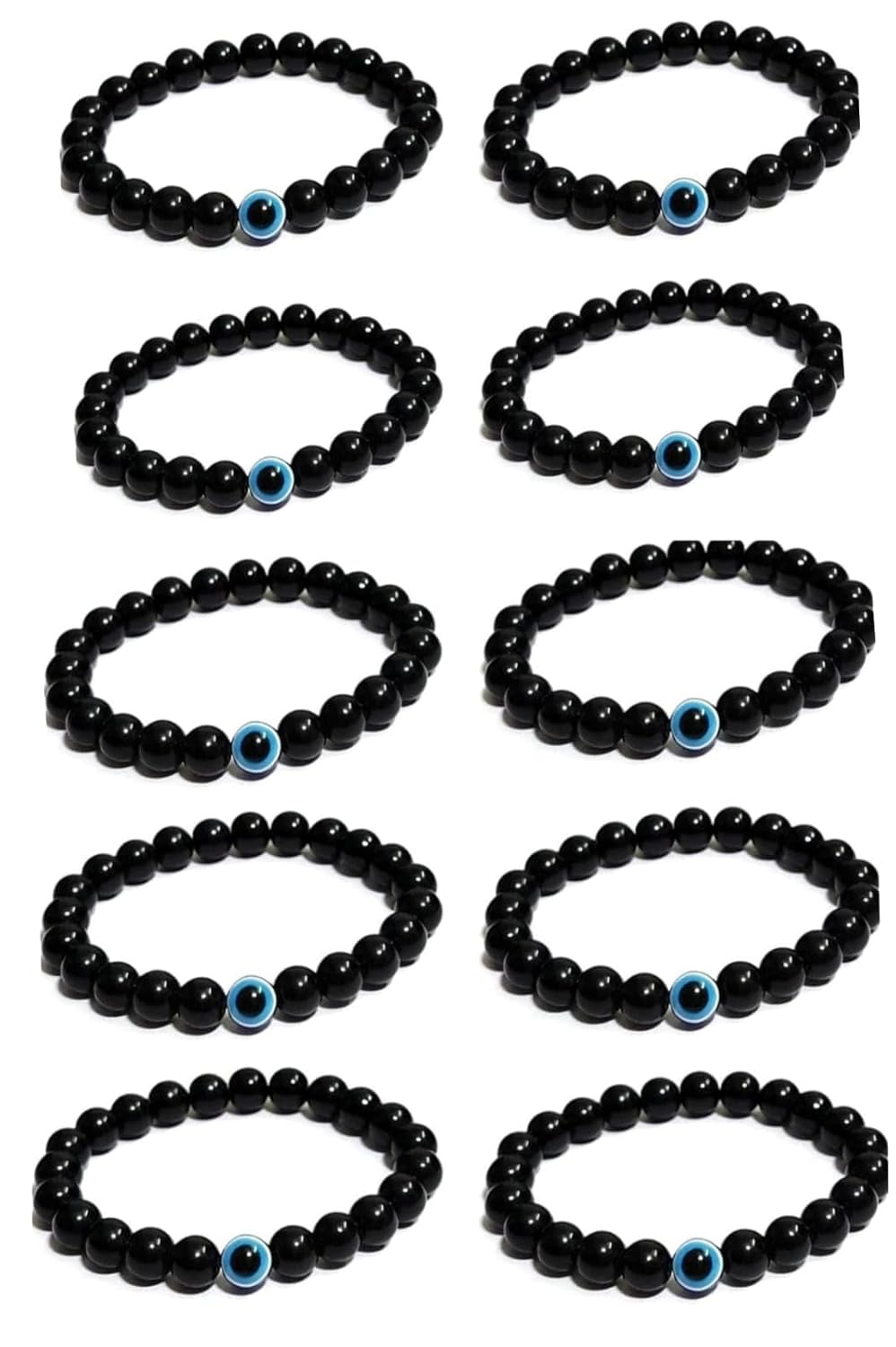 PARTISH Evil Eye Friendship Bands For Boys, Girls And Best Friends (EVIL EYE PACK OF 10) - Image 2
