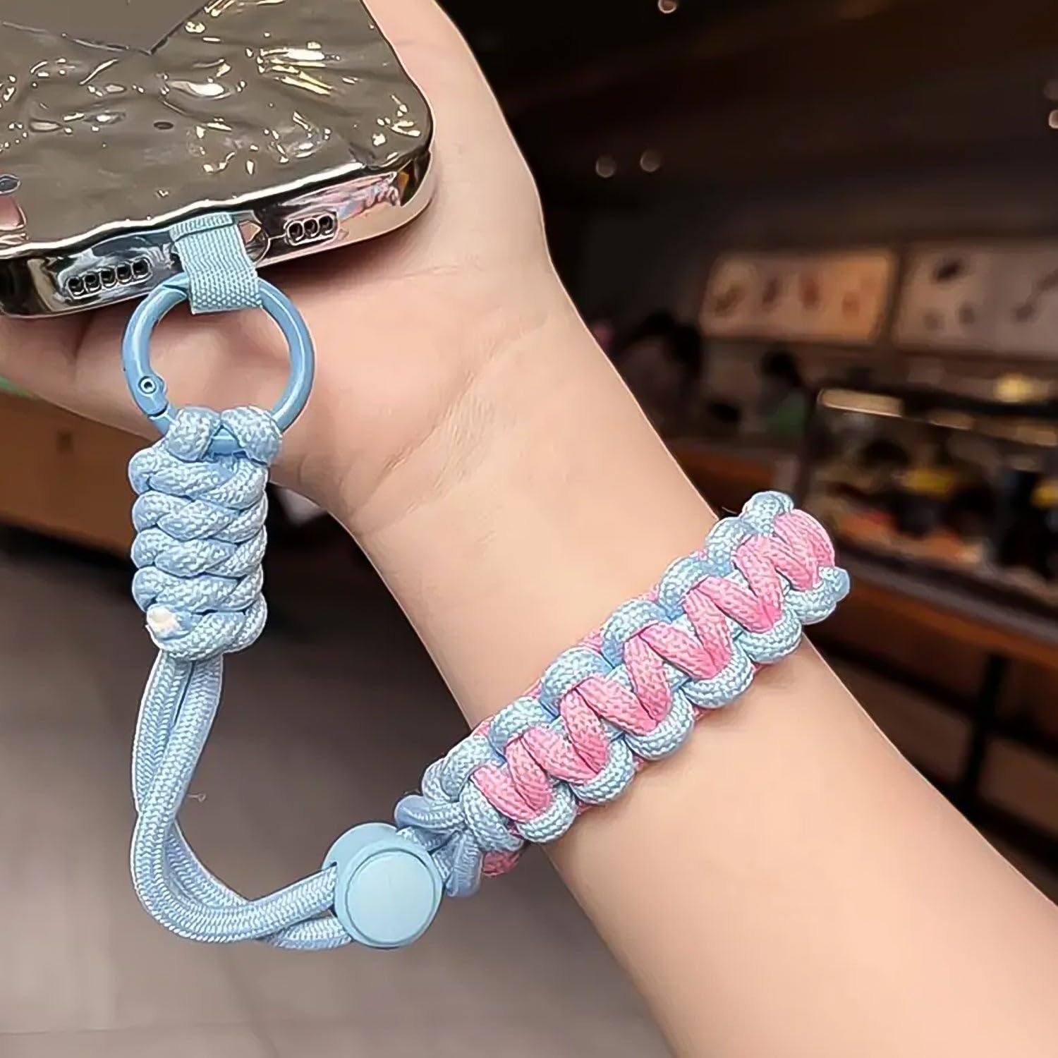 Dynentra Multipurpose Adjustable Hand Wrist Strap Lanyardwith Cellphone, Phone Strap (1 Pc / 15 Inch/Multicolor) - Image 6