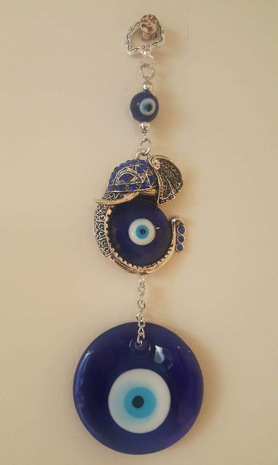 Mehrunnisa Evil Eye Good Luck Charm Hanging in Glass (MEH616) - Image 5