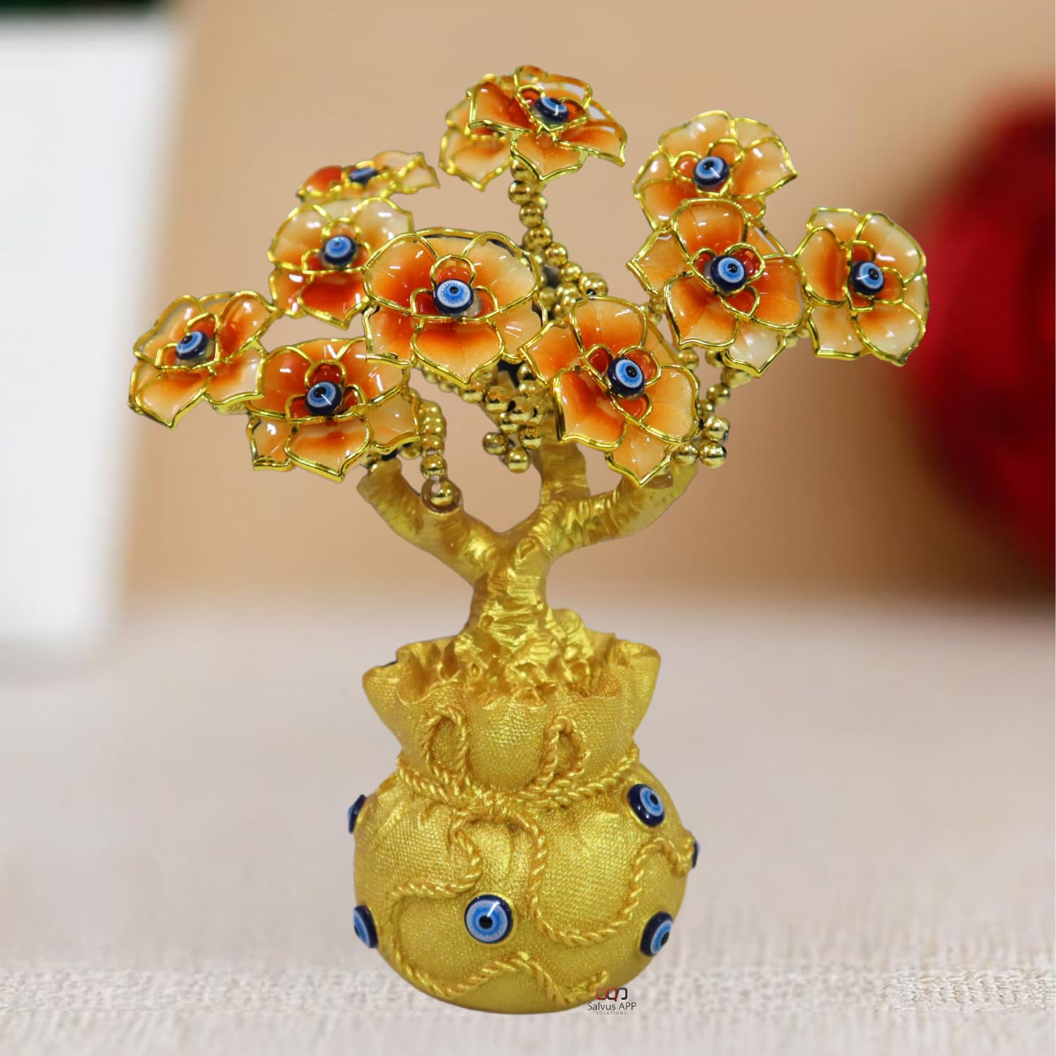 Salvus App SOLUTIONS Evil Eye Flower Tree – Handcrafted Decorative Tree for Protection & Positive Energy | Spiritual Protection Decor | Home Decoration Gift - Image 6