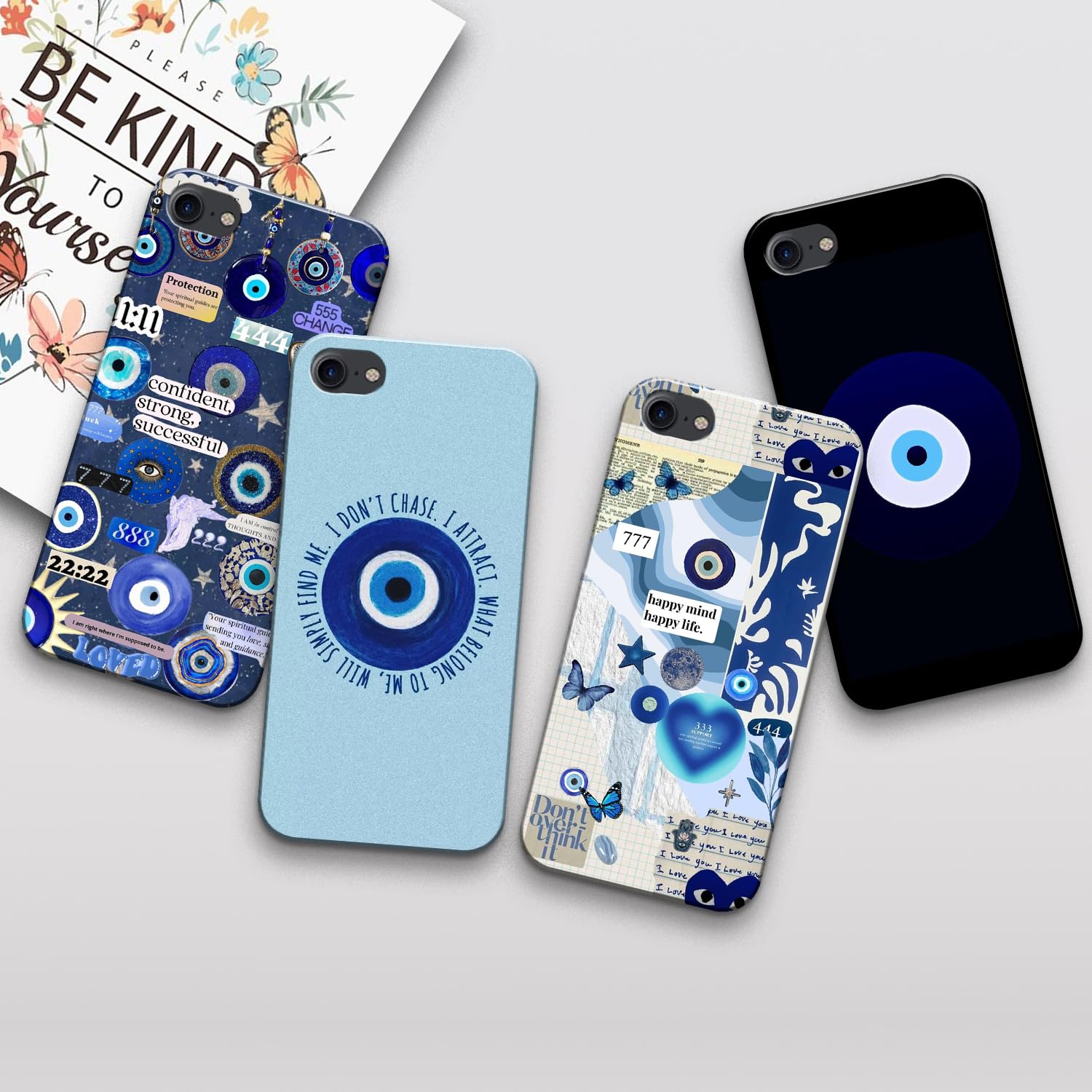 COLORflow Back Cover case Compatible with iPhone 7 / iPhone 8 | Evil Eye Charm Color Customized Back Cover Compatible with iPhone 7 / iPhone 8 - Image 4