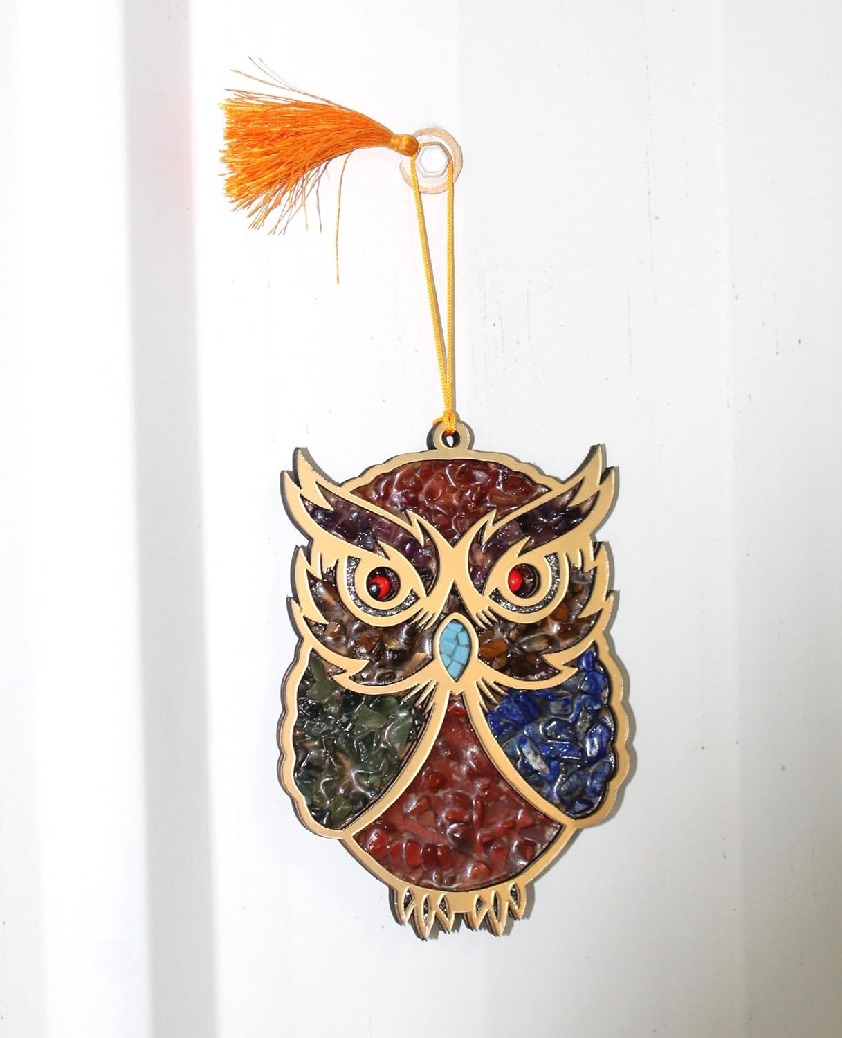 Jet International Wall hangings Chakra - Owl, Vastu Product, Remove Negative Energy, Priestly Blessing Evil Eye Protection, Home, Office and Car, 5 Inch - Image 2