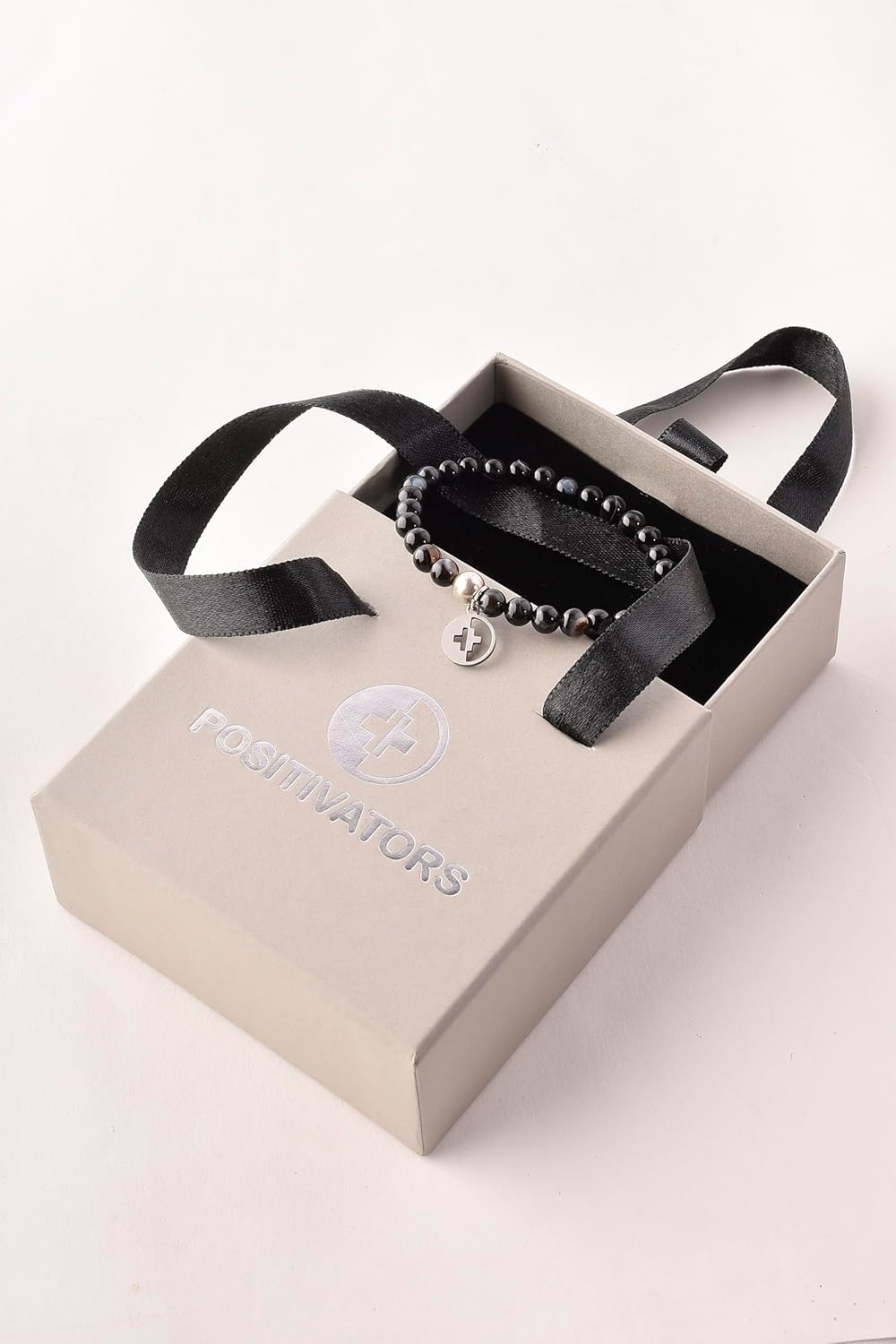 Positivators Attract Wealth & Black Magic Protection-Sulemani Hakik & 925 Silver Bead Bracelet________________Key Features- Certified Bead bracelet ׀Unisex ׀Stretchable ׀Evil Eye bracelet ׀Gift ׀ - Image 3