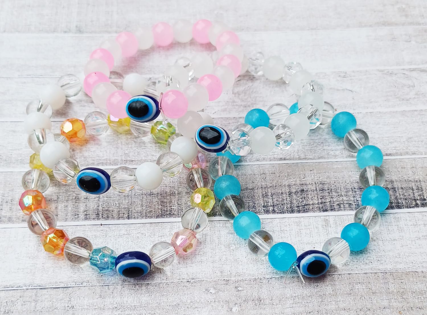 Forty Wings Pack Of 6 Different Evil Eye Friendship Band For Girls Adults And Kids Friendship bracelet, Friendship Band For Briendship Day Rakhi For Kids Sister Rakhi Gift Girls - Image 9
