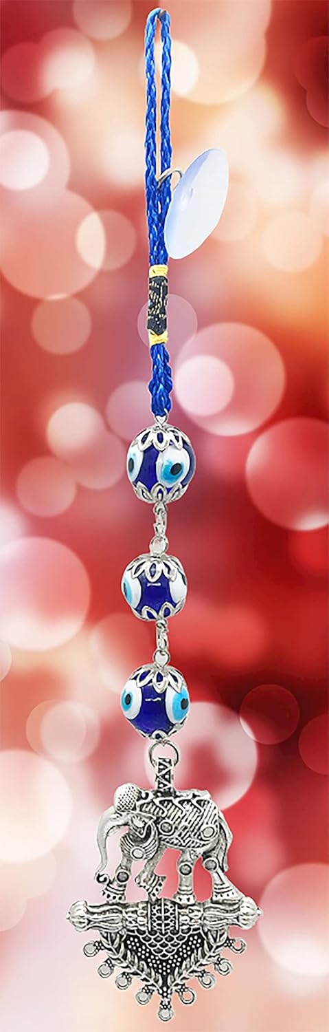 Natchcart Decorative Blue Turkish Evil Eye Hanging for Home Protection, Good Luck Charm and Prosperity, Interior Wall Hanging Showpiece-25cm (FS-2799) - Image 9