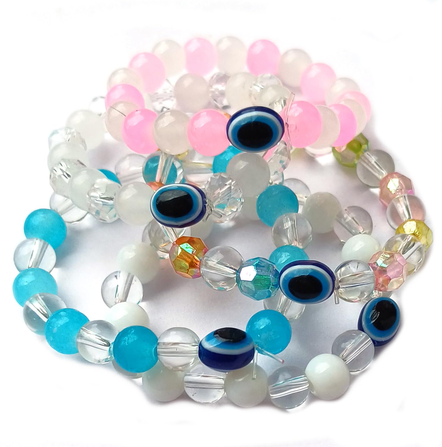 Forty Wings Pack Of 6 Different Evil Eye Friendship Band For Girls Adults And Kids Friendship bracelet, Friendship Band For Briendship Day Rakhi For Kids Sister Rakhi Gift Girls - Image 7