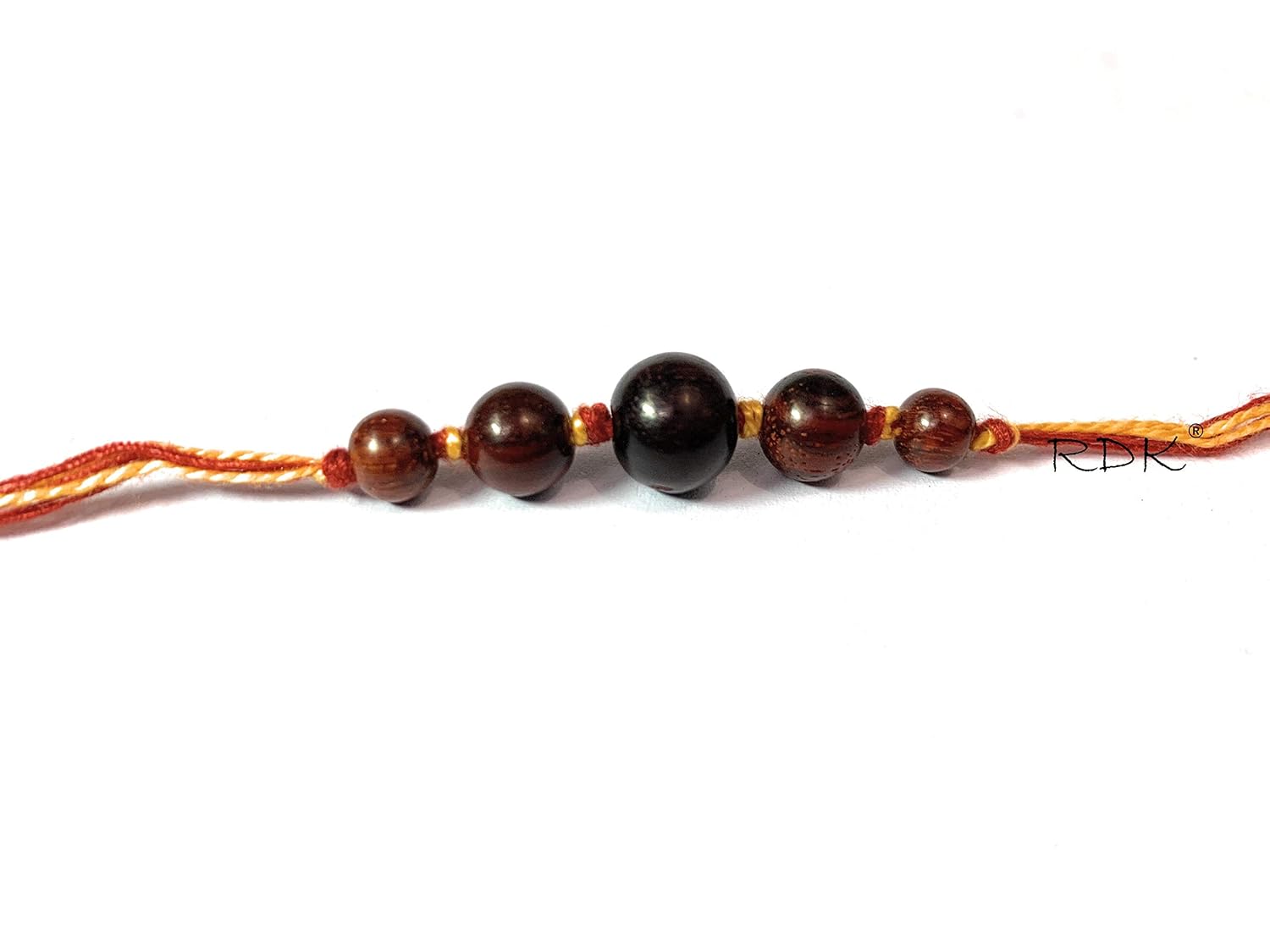 RDK Original Red Sandalwood (Lal Chandan) Rakhi for Brother/Designer Rakhi for Brother - Image 5