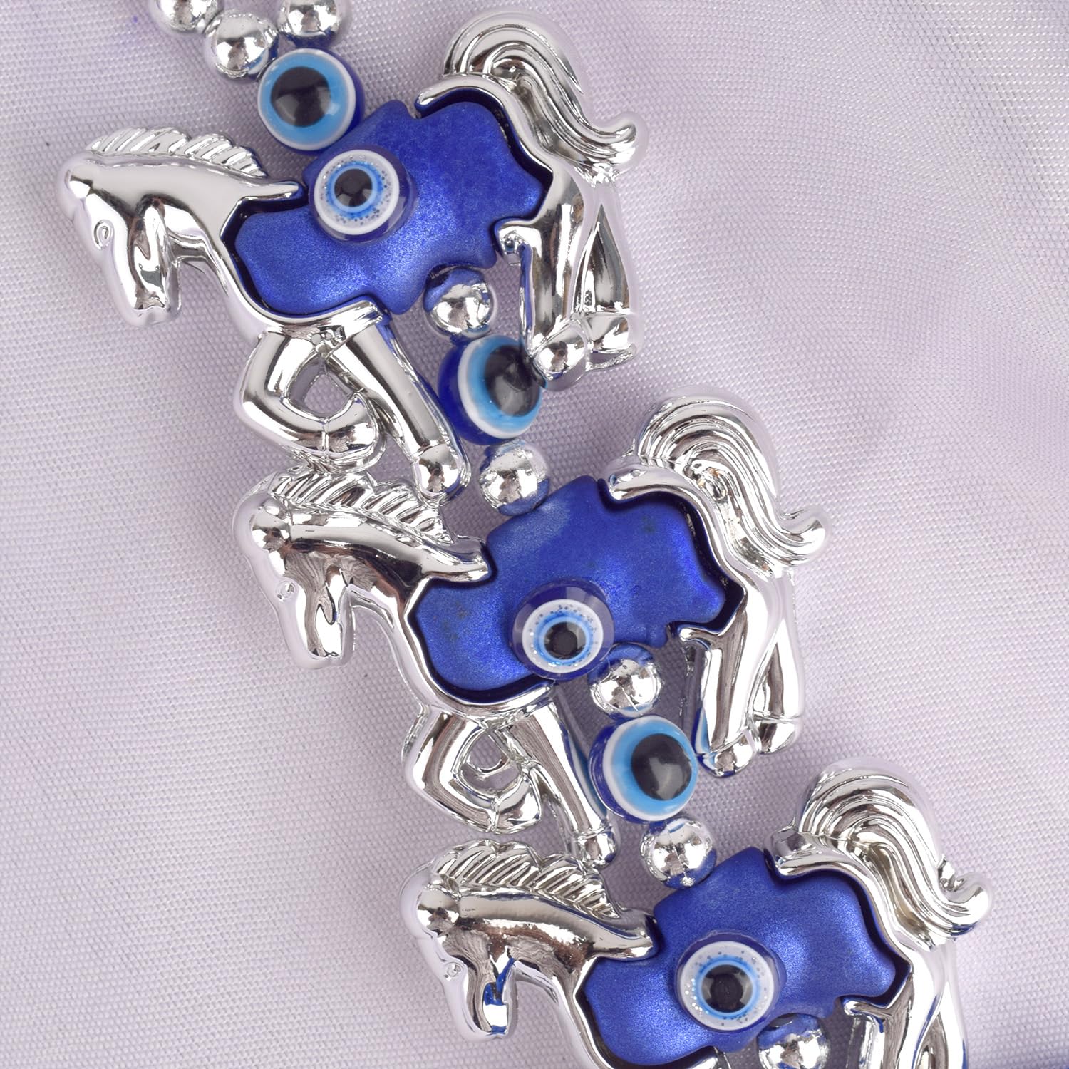 Satvik Feng Shui Vastu 3 Horse Evil Eye Door Hanging for Protection – Handmade Home Decor - Image 3