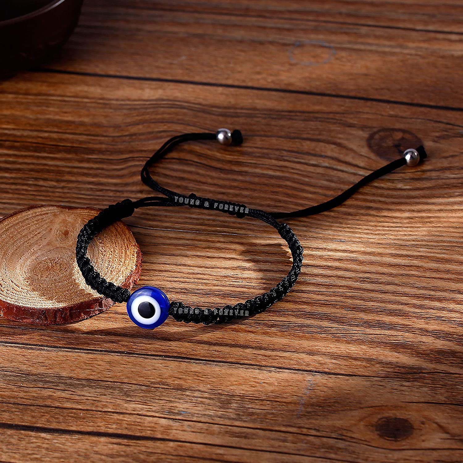 Young & Forever Gift Handmade String Evil Eye Bracelet for Women Men Girls Boys Black Red Thread Adjustable Bracelets Minimalist Jewelry - Image 4