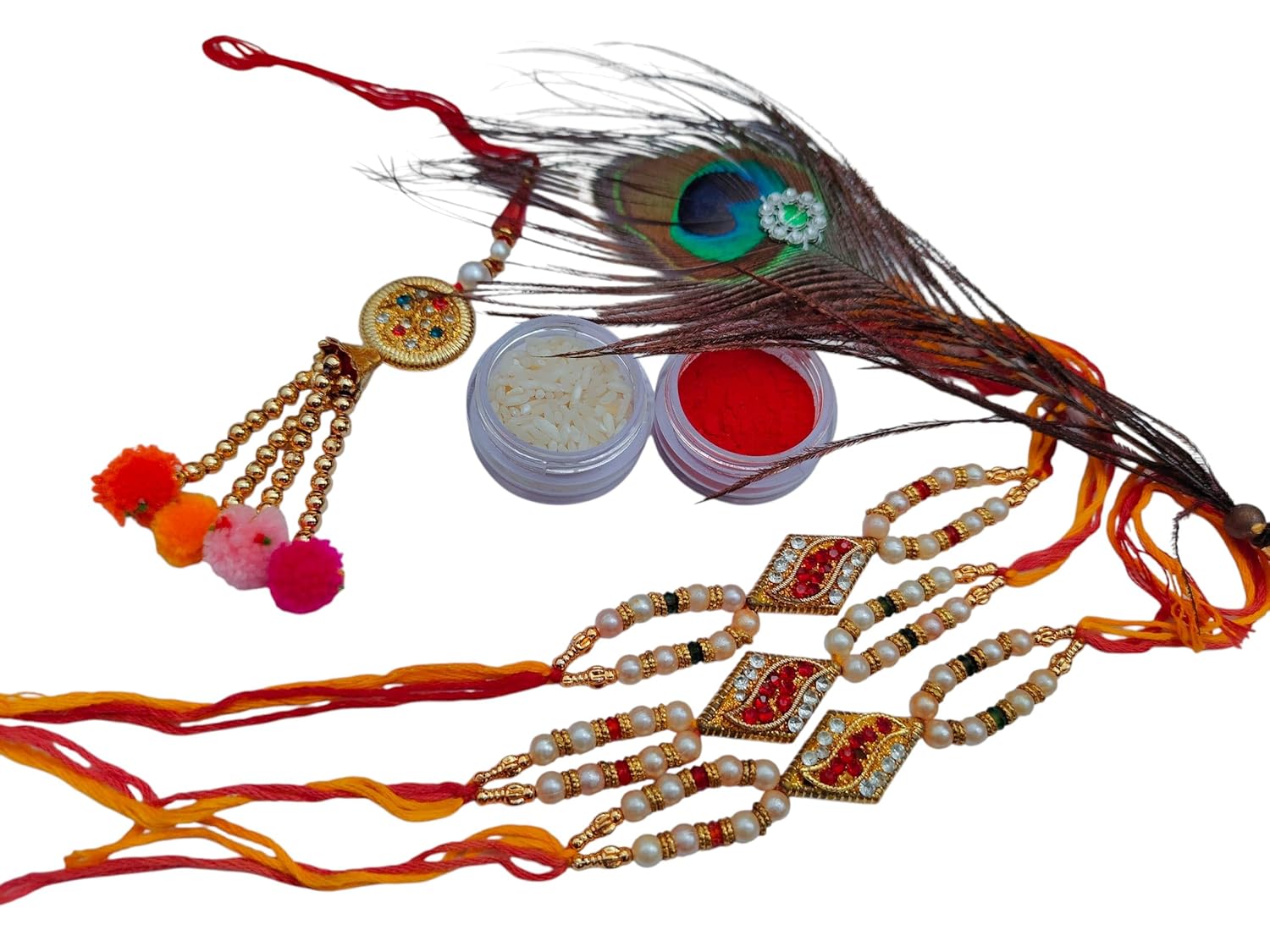 Rakhi set for special person Bhai bhabhi pack of 4 - Image 2