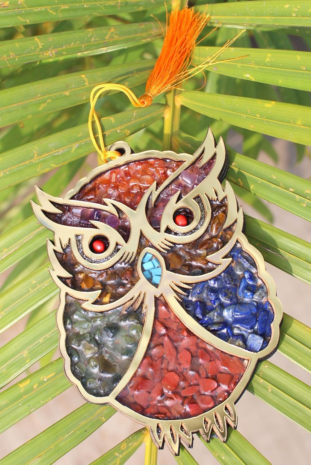 Jet International Wall hangings Chakra - Owl, Vastu Product, Remove Negative Energy, Priestly Blessing Evil Eye Protection, Home, Office and Car, 5 Inch - Image 5