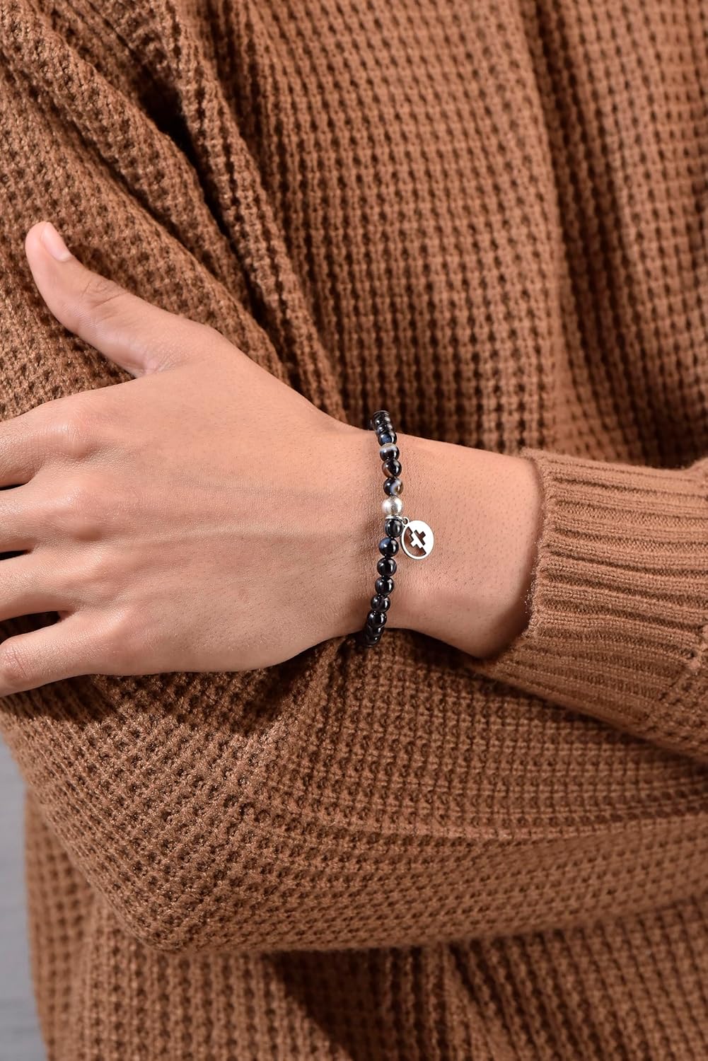 Positivators Attract Wealth & Black Magic Protection-Sulemani Hakik & 925 Silver Bead Bracelet________________Key Features- Certified Bead bracelet ׀Unisex ׀Stretchable ׀Evil Eye bracelet ׀Gift ׀ - Image 9