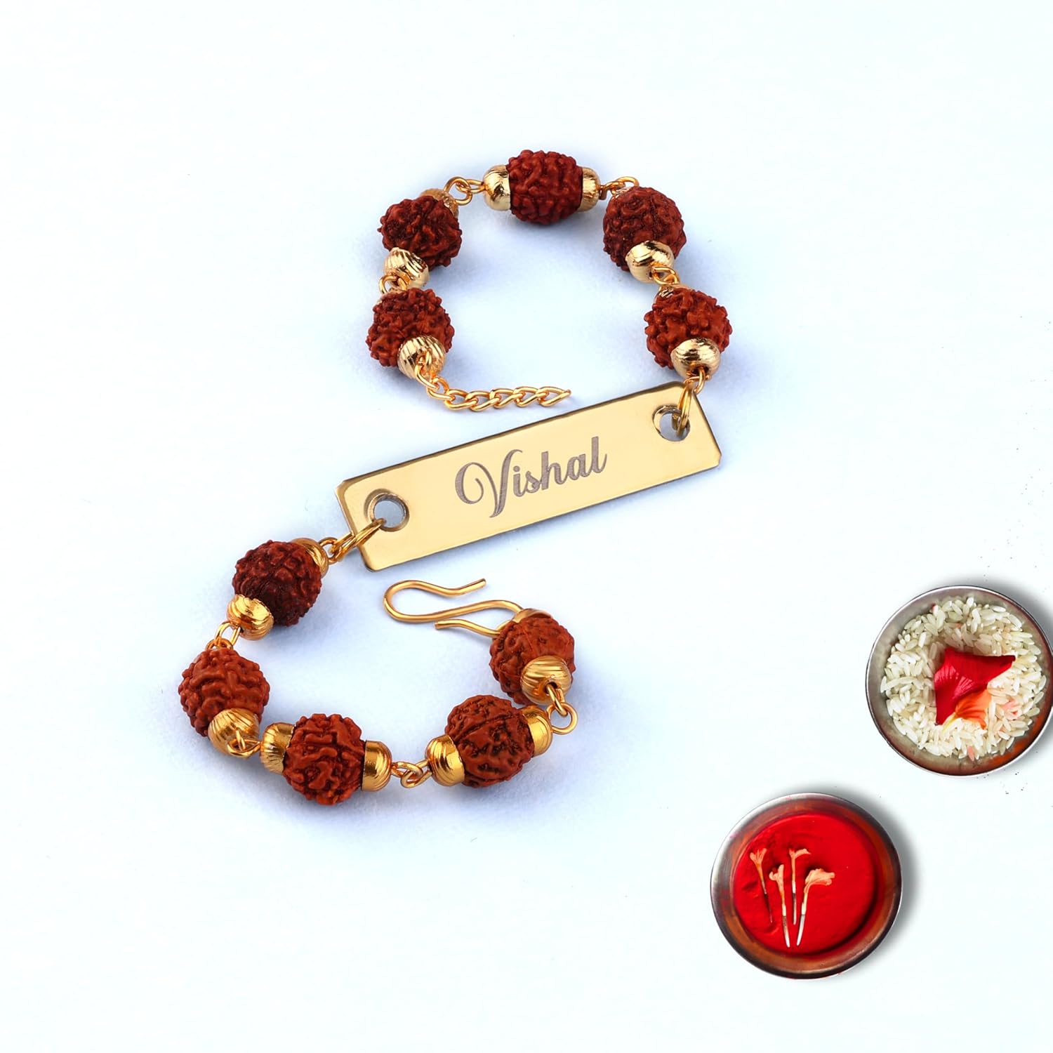 Innovative Gifts Personalised Rakhi for Couple - Exquisite Rakshabandhan Gift | Stylish and Trendy Rakhi for bhai & Bhabhi - Image 7