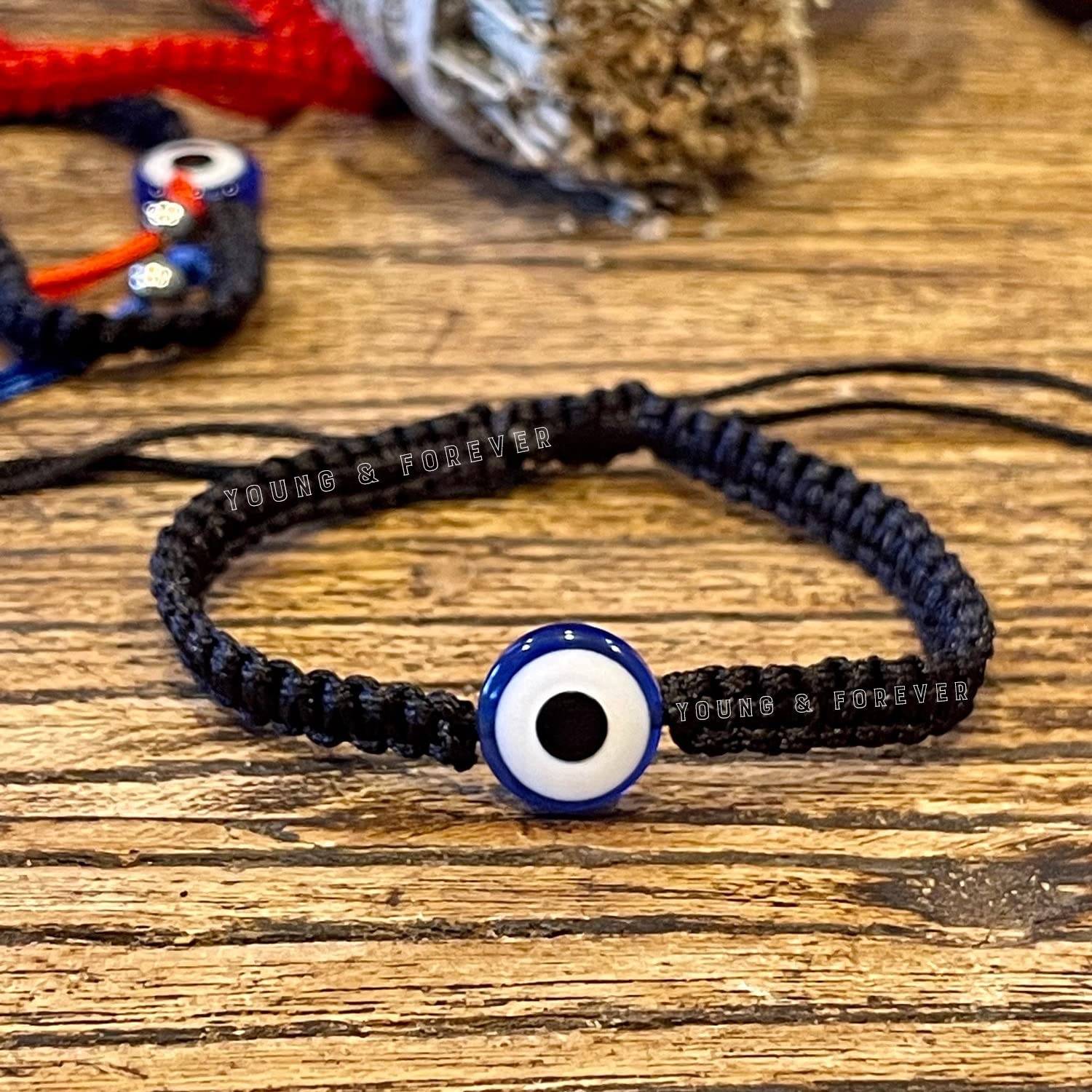 Young & Forever Gift Handmade String Evil Eye Bracelet for Women Men Girls Boys Black Red Thread Adjustable Bracelets Minimalist Jewelry - Image 5