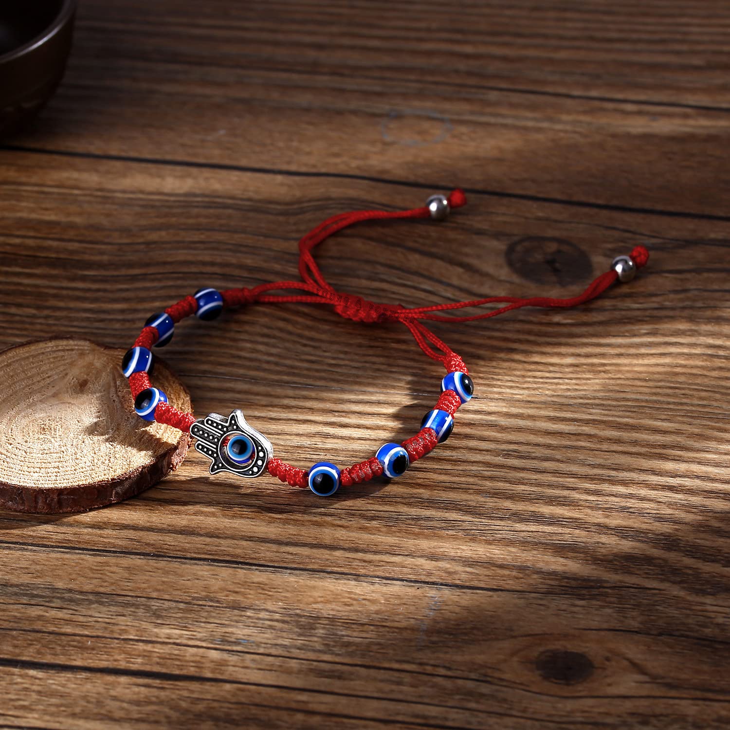 Young & Forever Gift Handmade String Evil Eye Bracelet for Women Men Girls Boys Black Red Thread Adjustable Bracelets Minimalist Jewelry - Image 5